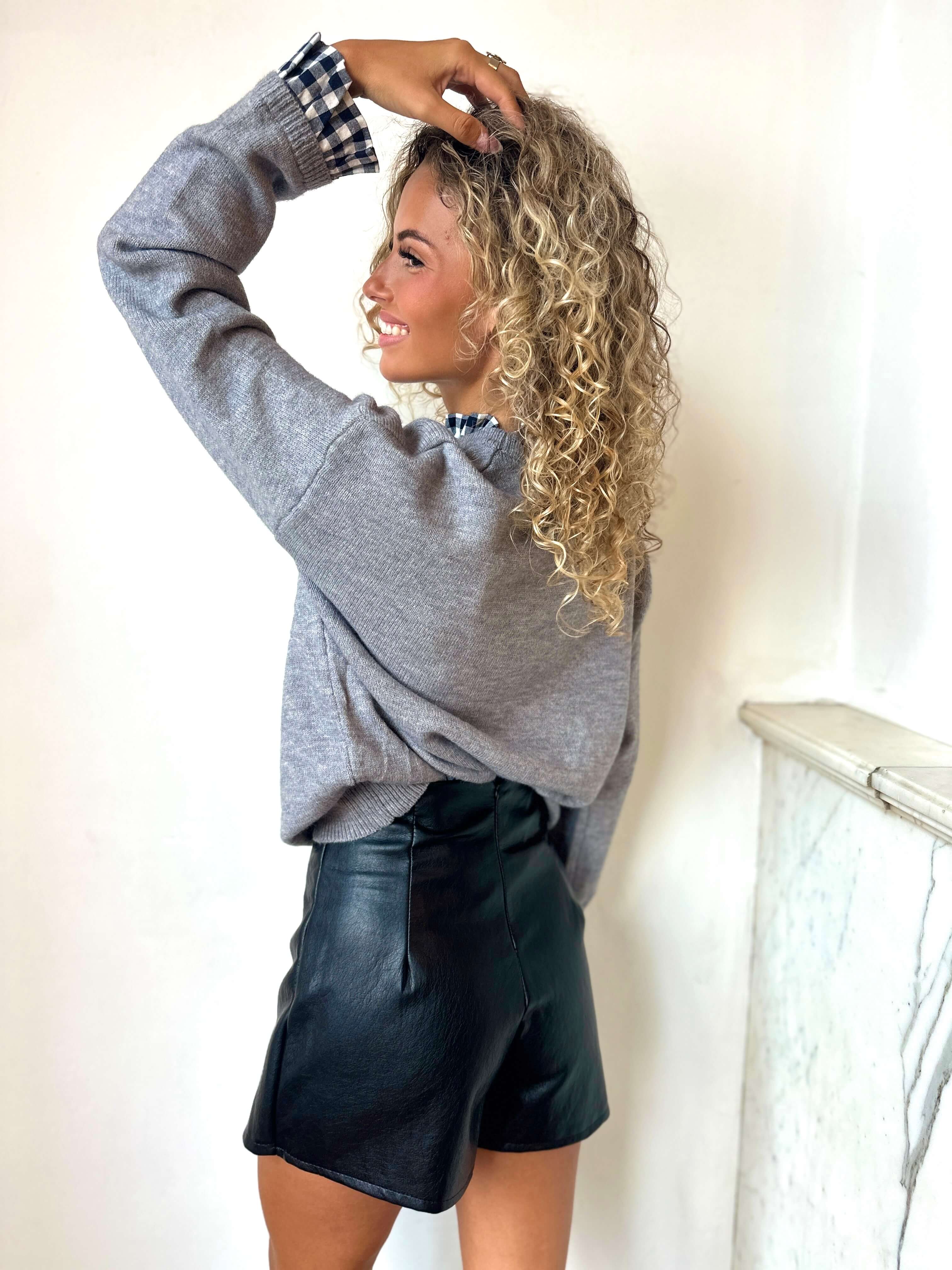 Pull gris - AMOUR