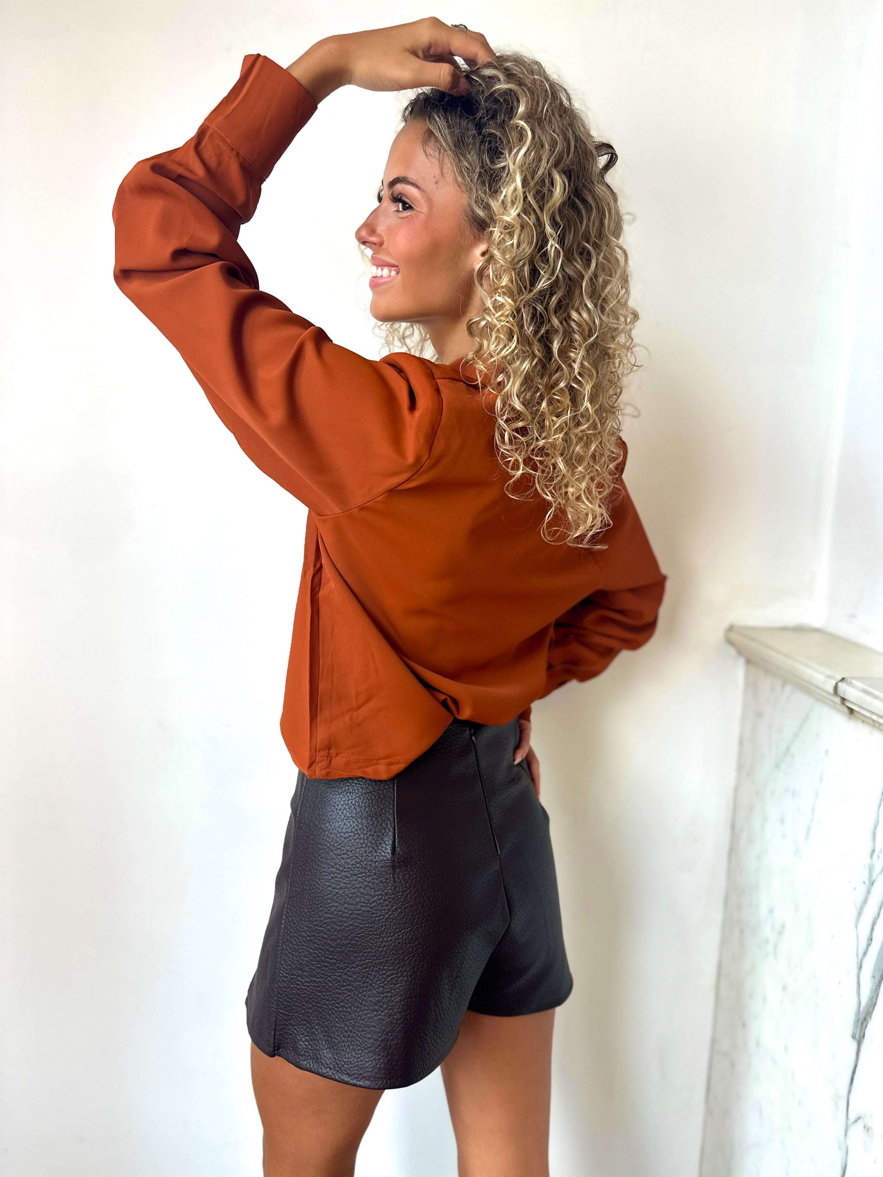 Blouse terracotta - MAELLE