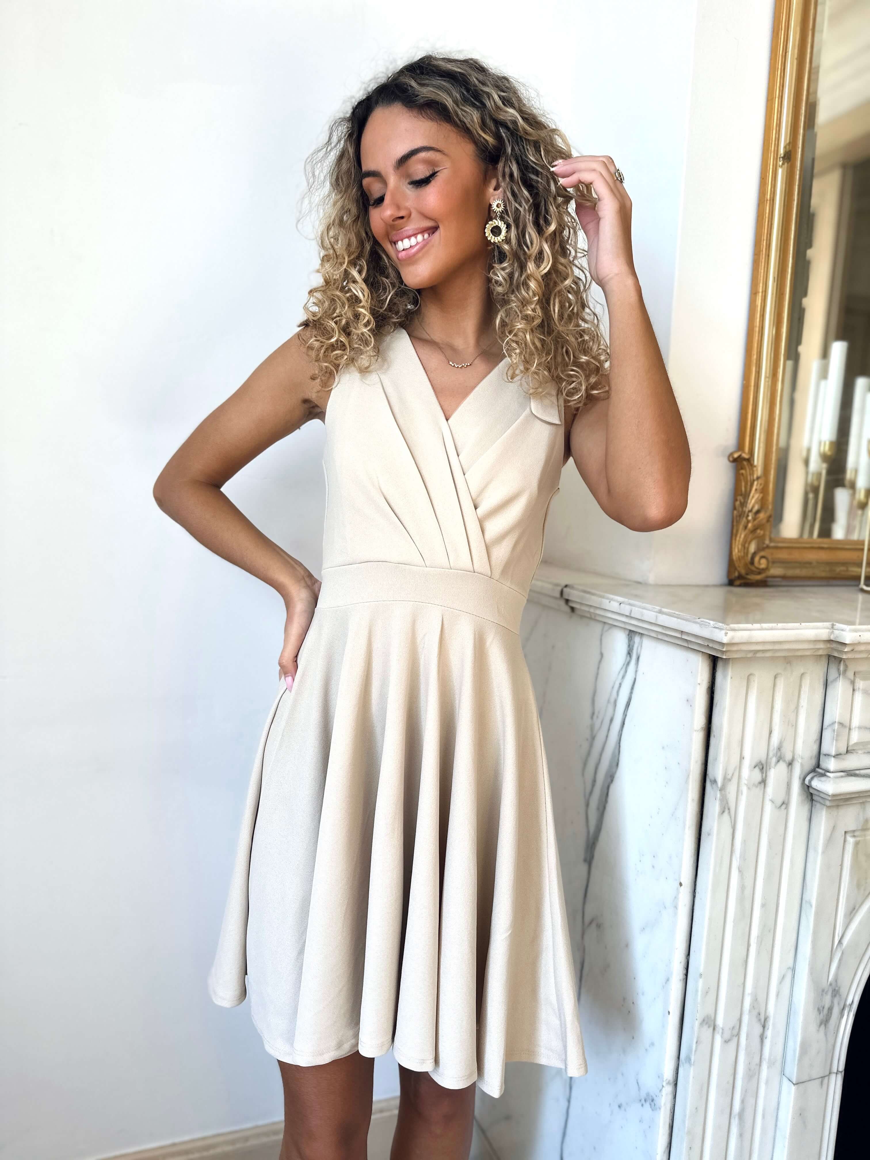 Robe beige - ZOE