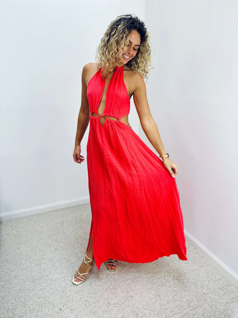 Robe corail - ESMEE