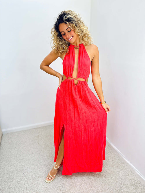 Robe corail - ESMEE