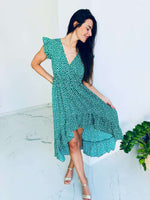 Robe longue verte - EMMIE