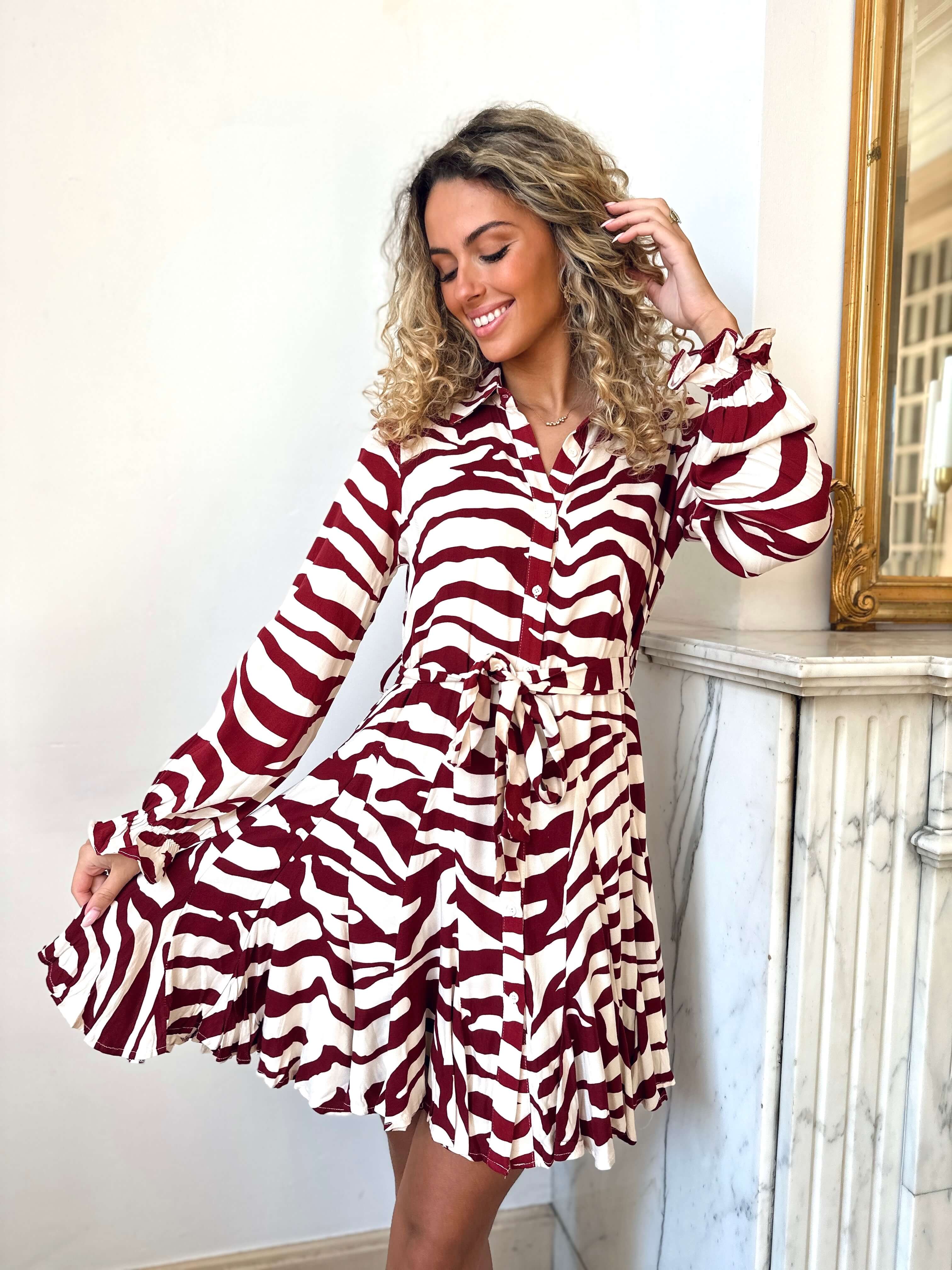 Vestido burdeos - ALICE