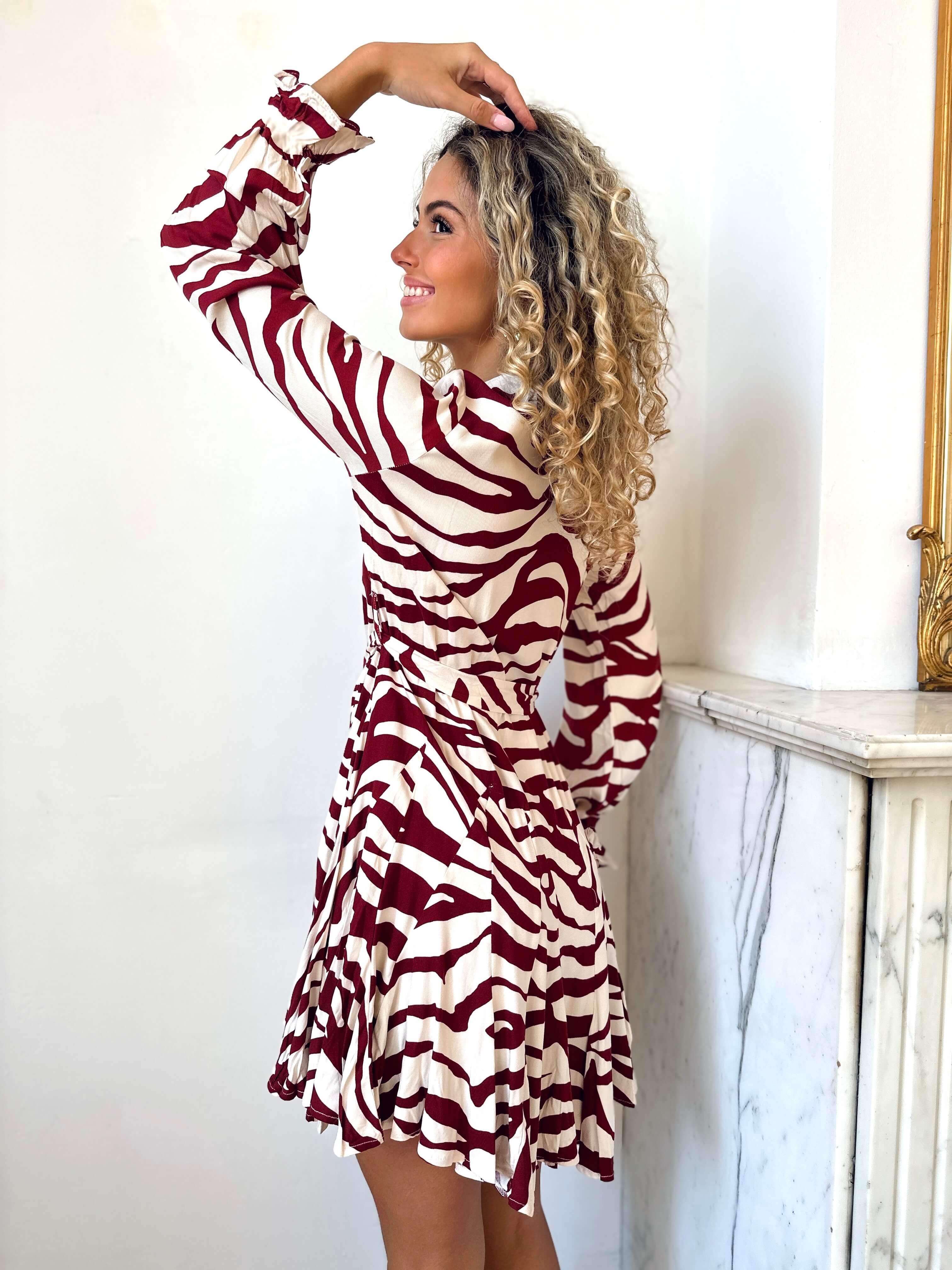 Vestido burdeos - ALICE