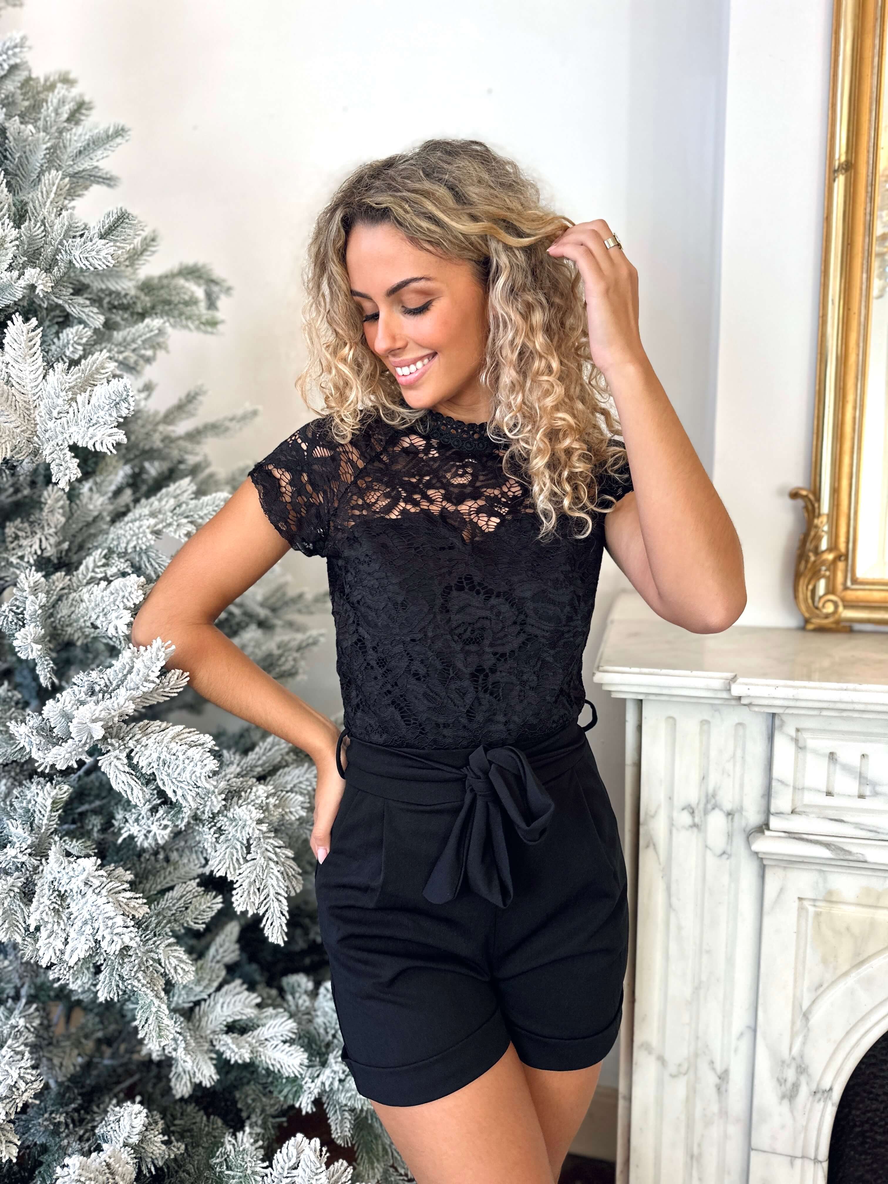 Combishort en dentelle - ALESSIA