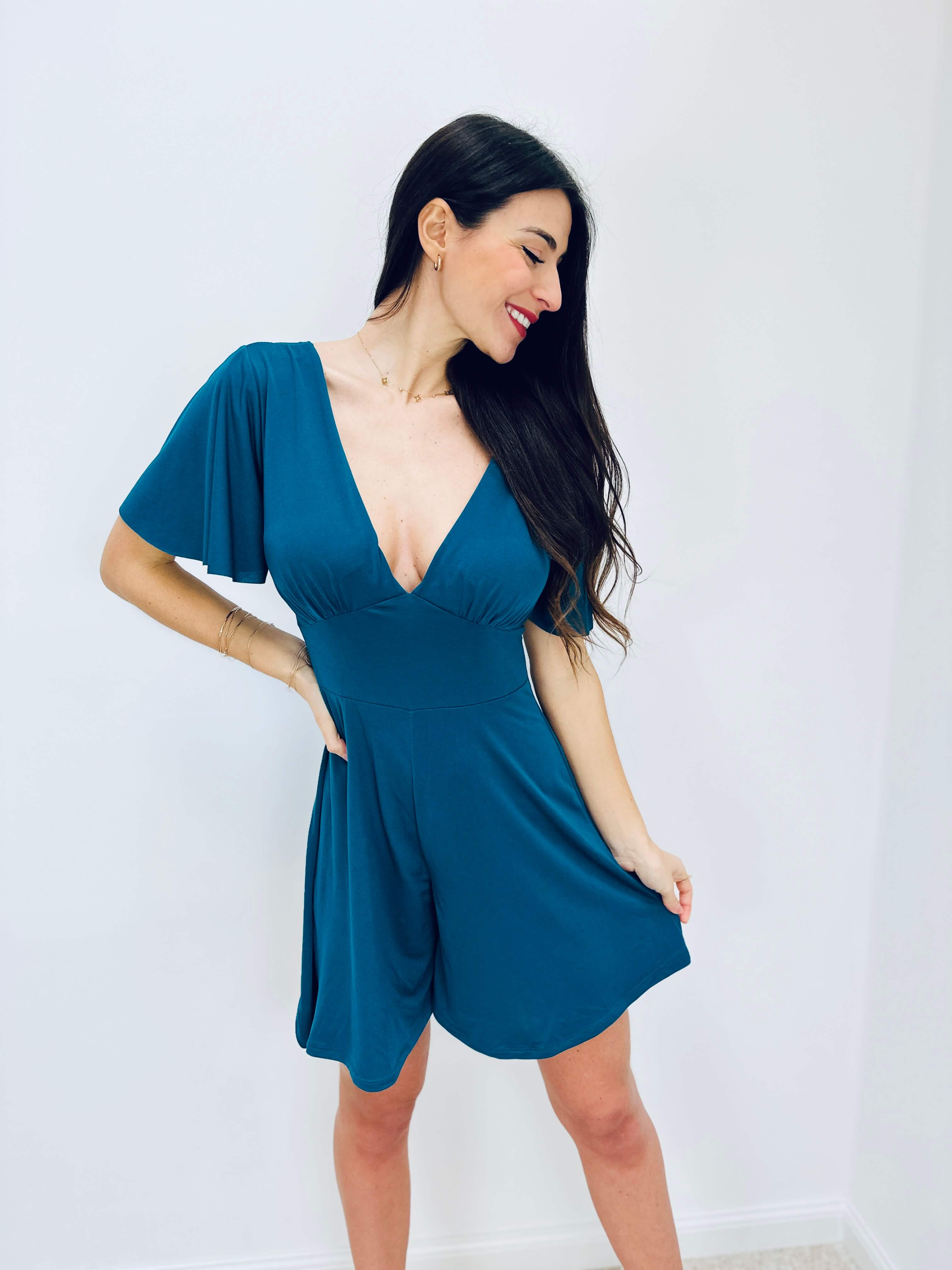 Combishort bleu canard - MEGANE