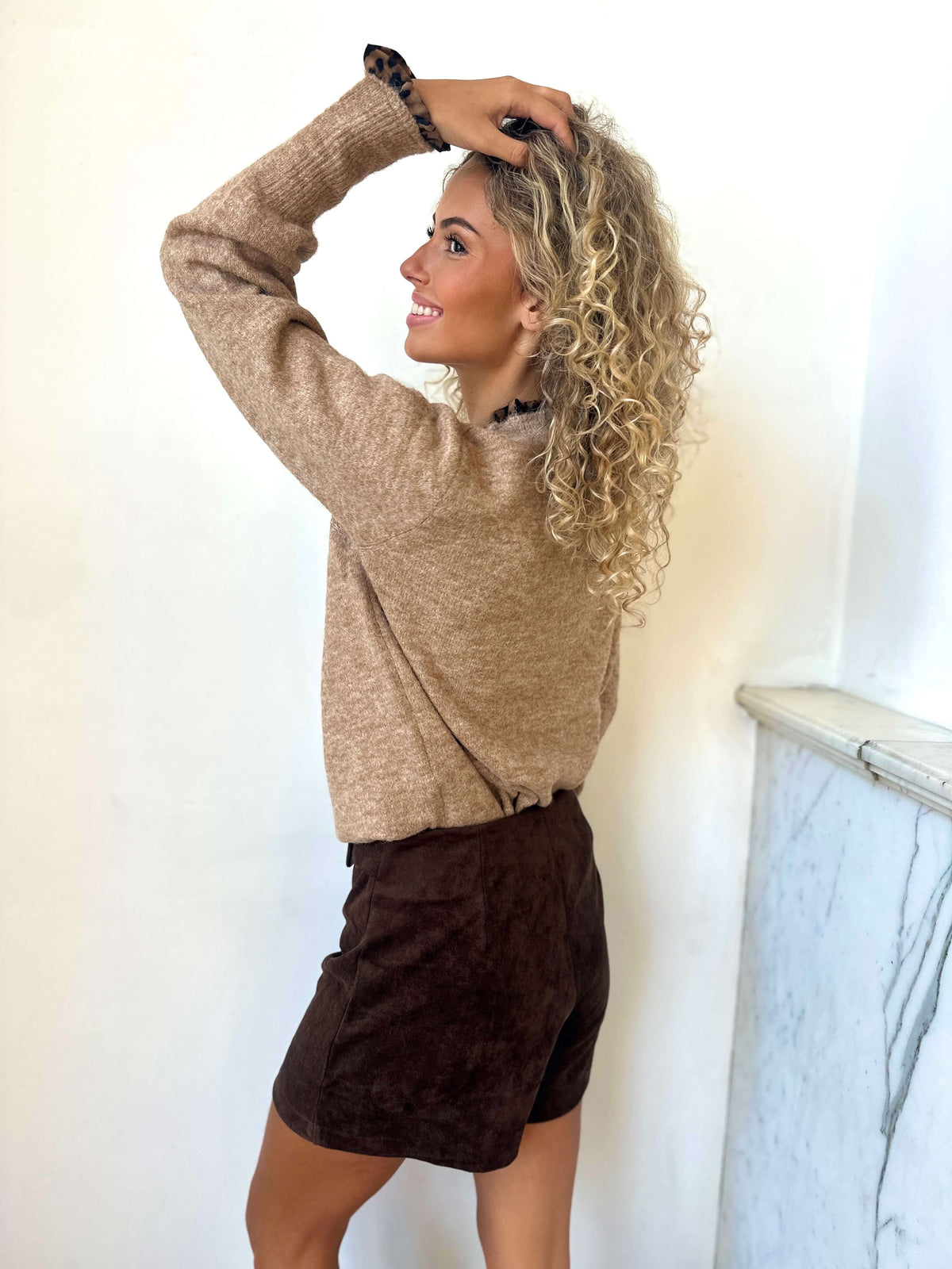 Pull taupe - MARGOT