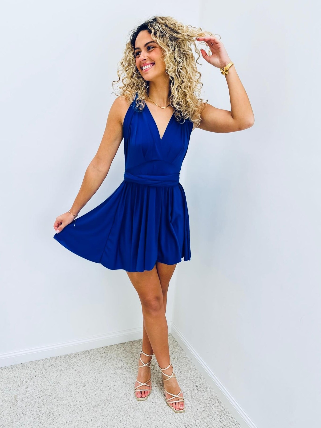 Robe bleu royal - EMILIE