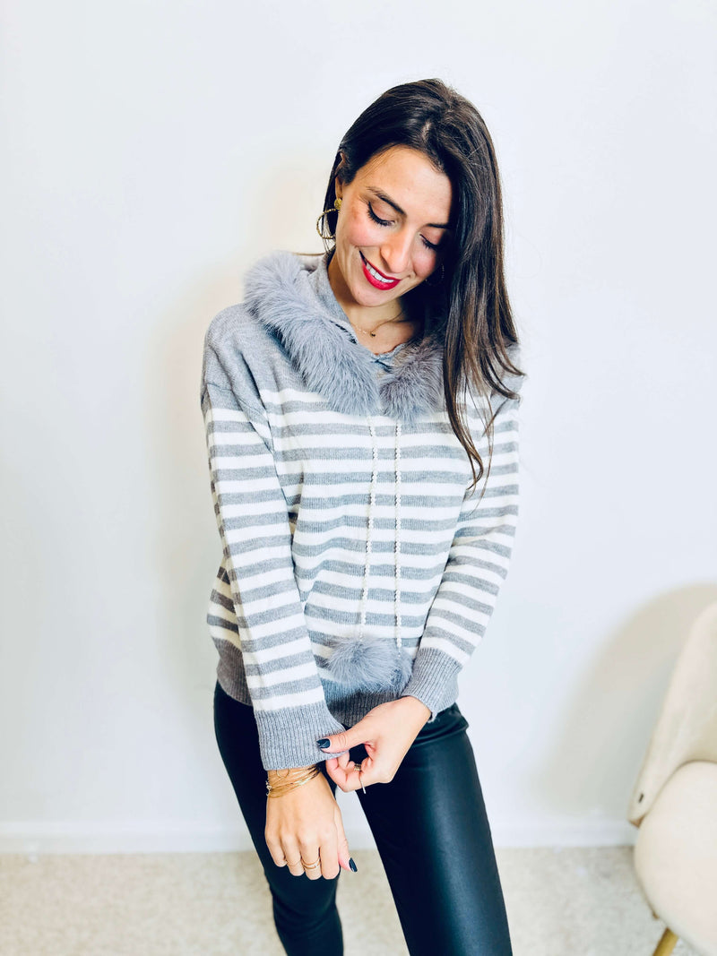 Pull gris - CAMILLE