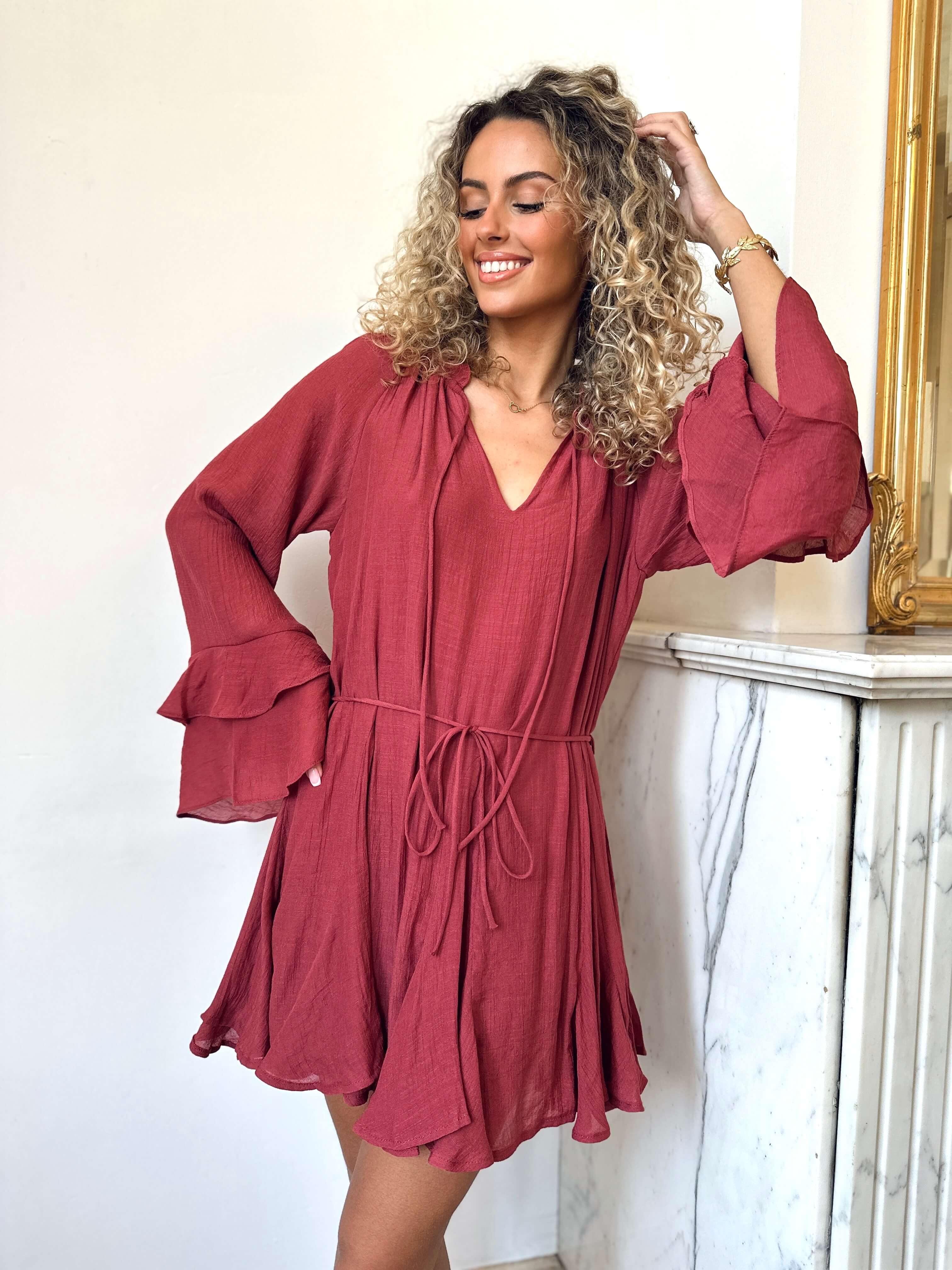 Robe terracotta - ELENA