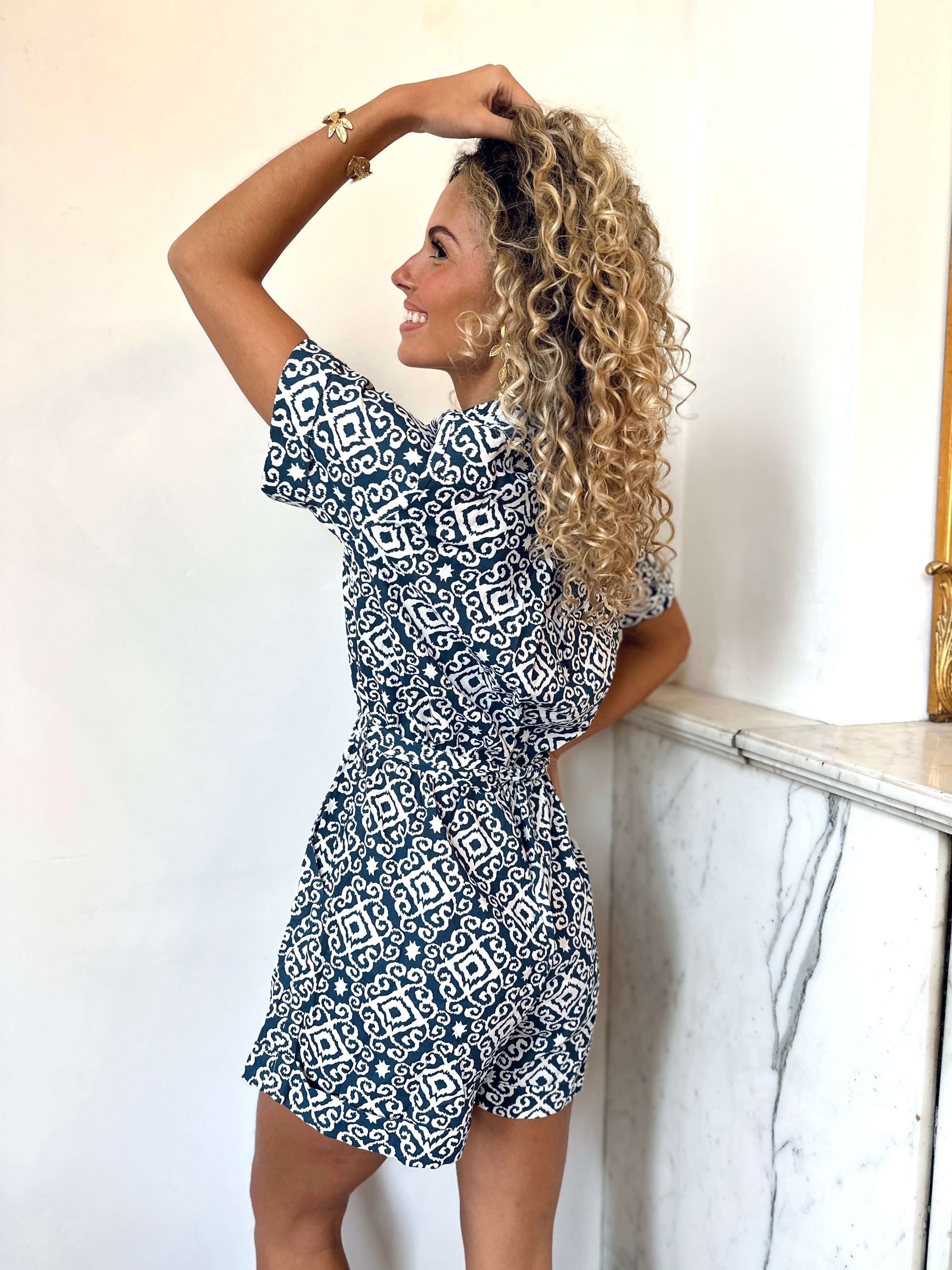 Combishort bleu - ANGELINA