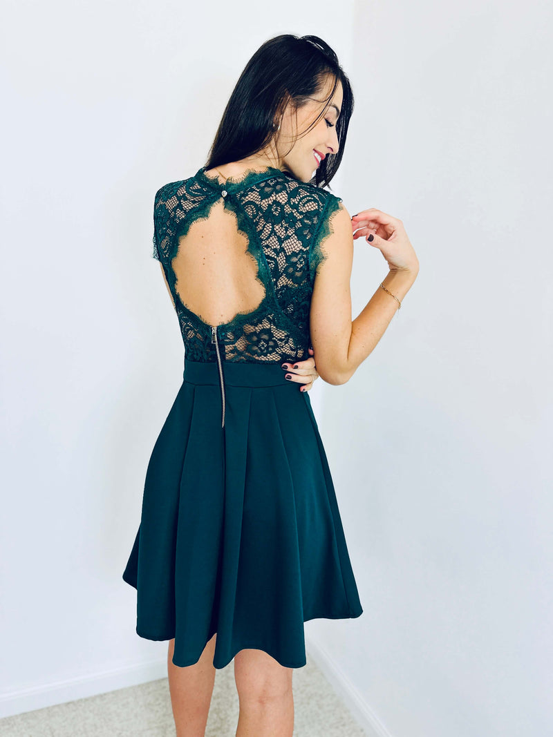 Robe vert sapin - CAMILLE