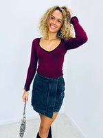 Pull bordeaux - HILONA