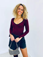 Pull bordeaux - HILONA