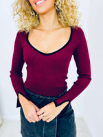 Pull bordeaux - HILONA