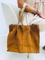 Sac camel en cuir - EVA