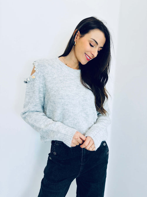 Pull gris claire - EMMA