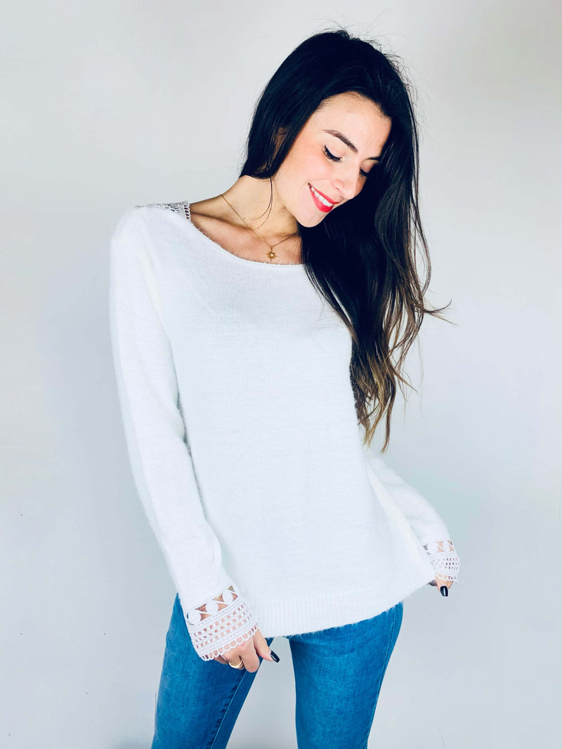 Pull blanc - CAMILLE