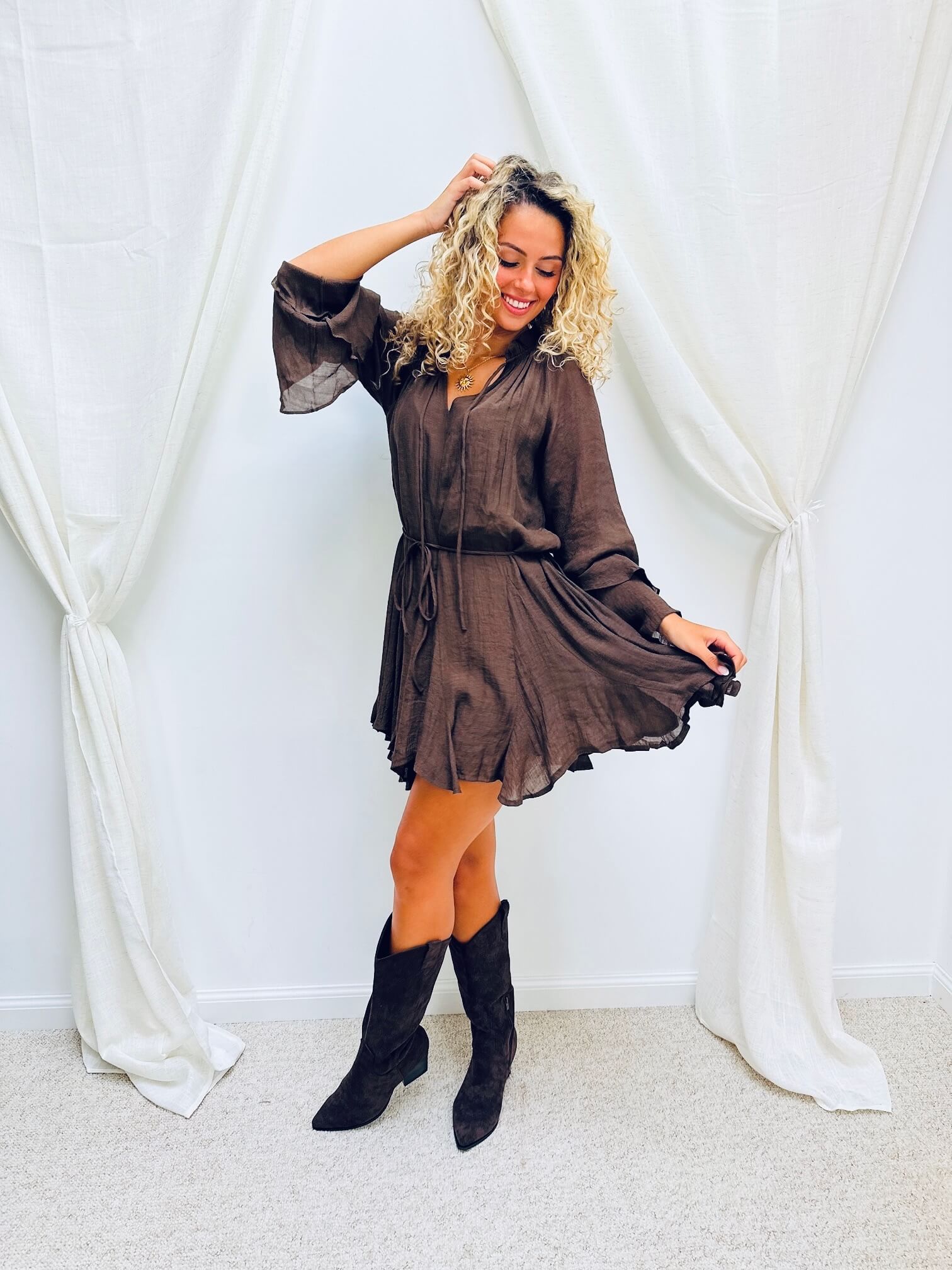 Robe chocolat - OCEANE