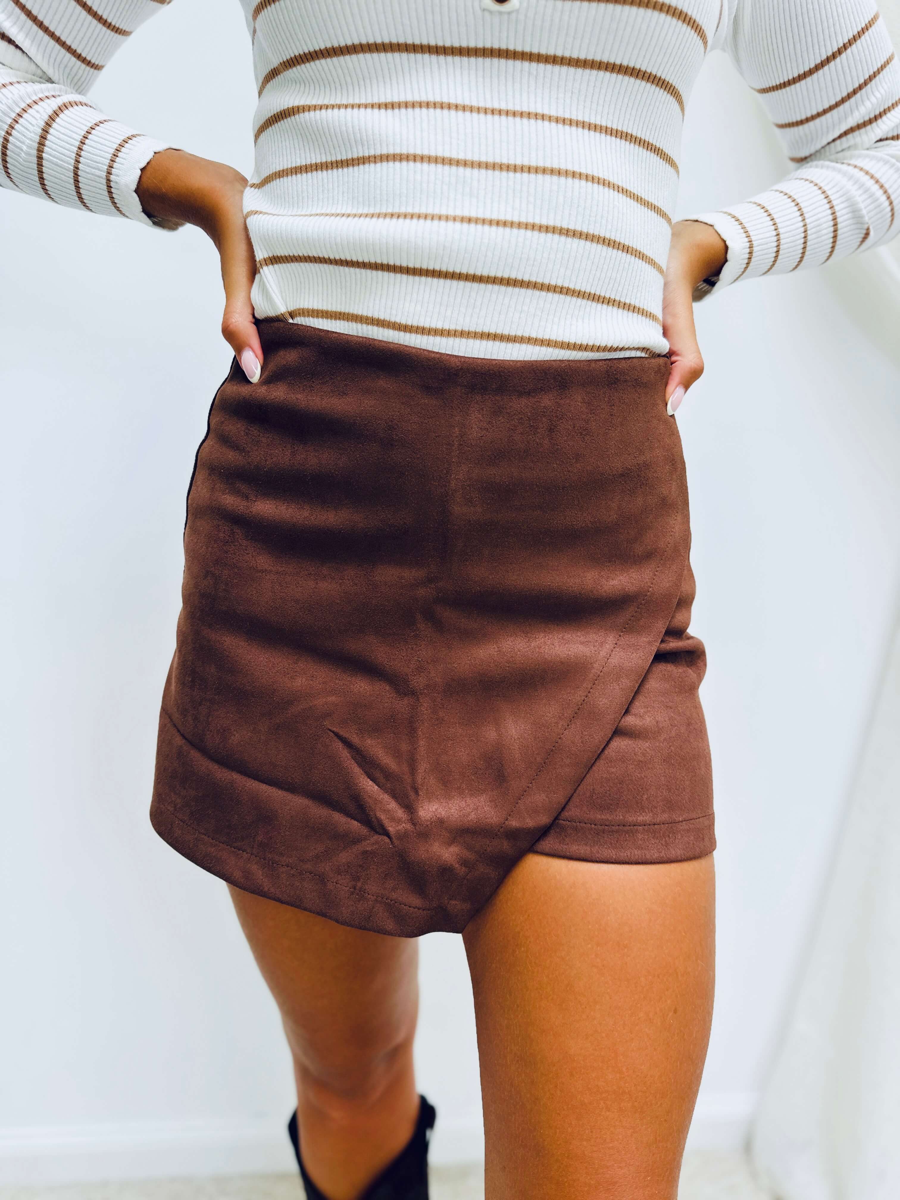 Jupe short camel - EVA