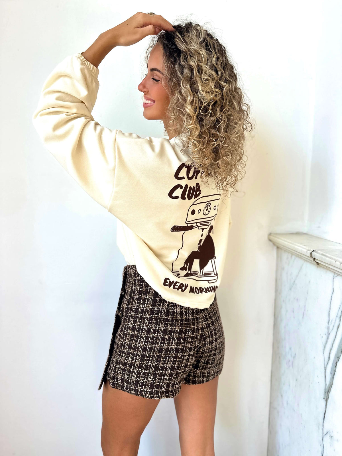 Sweat écru - COFFEE CLUB