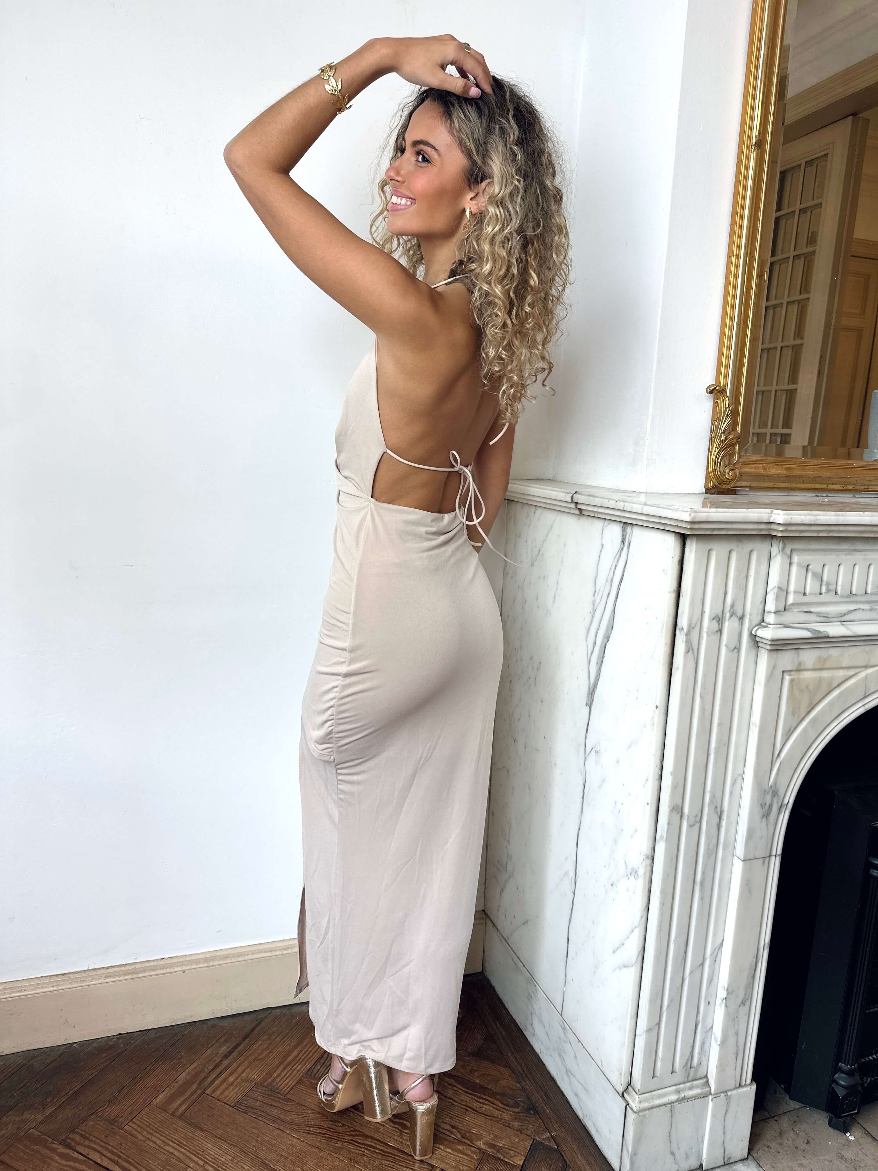Robe beige - GUISEPPA