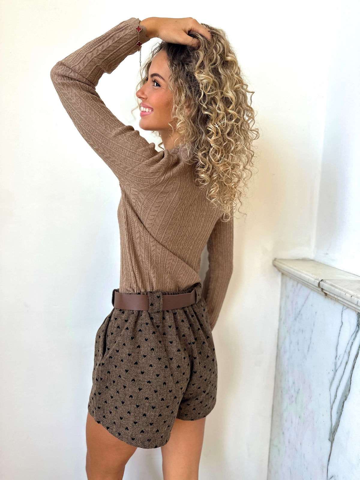 Pull taupe - ANNA