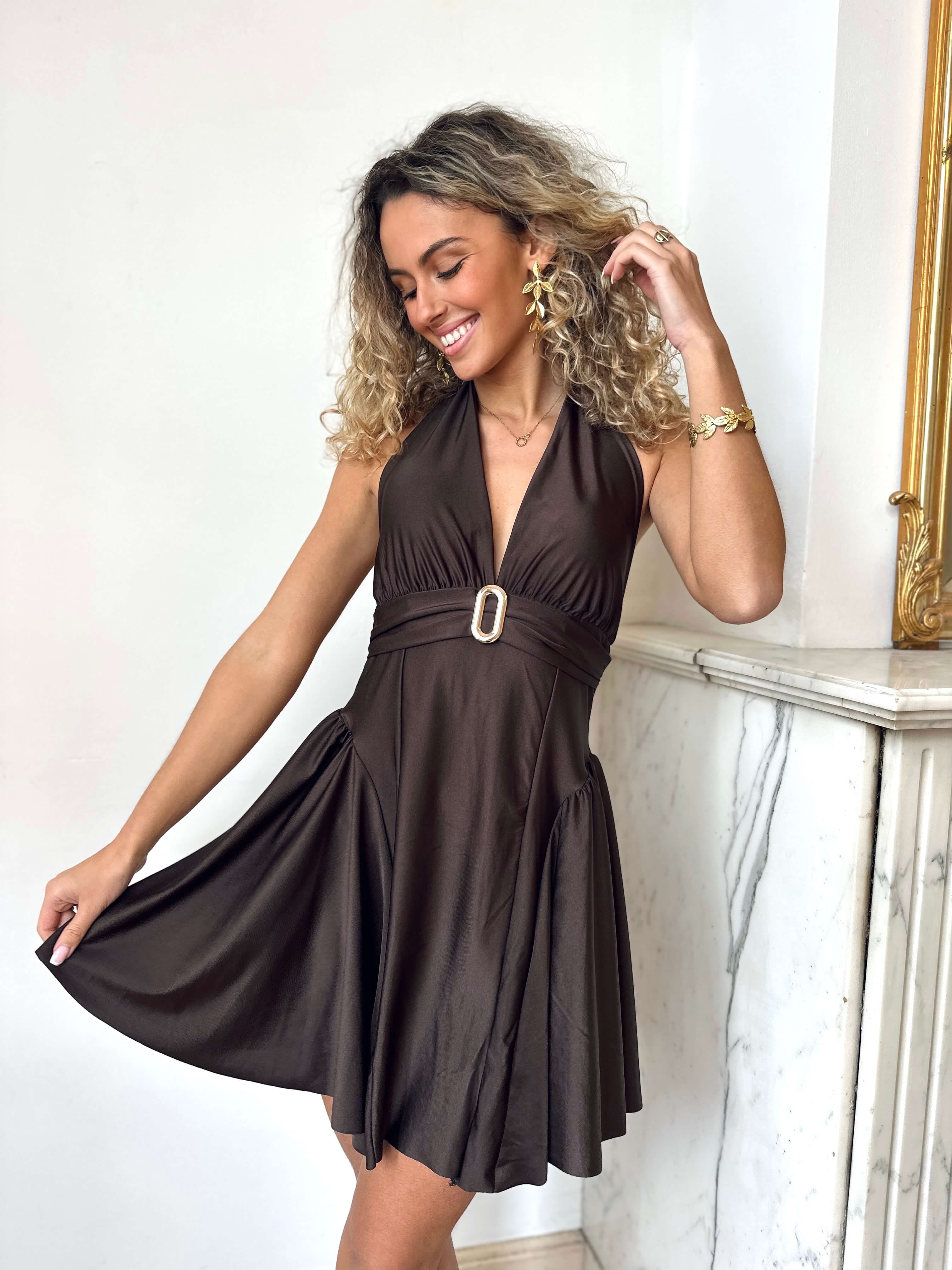 Robe chocolat - ZOE