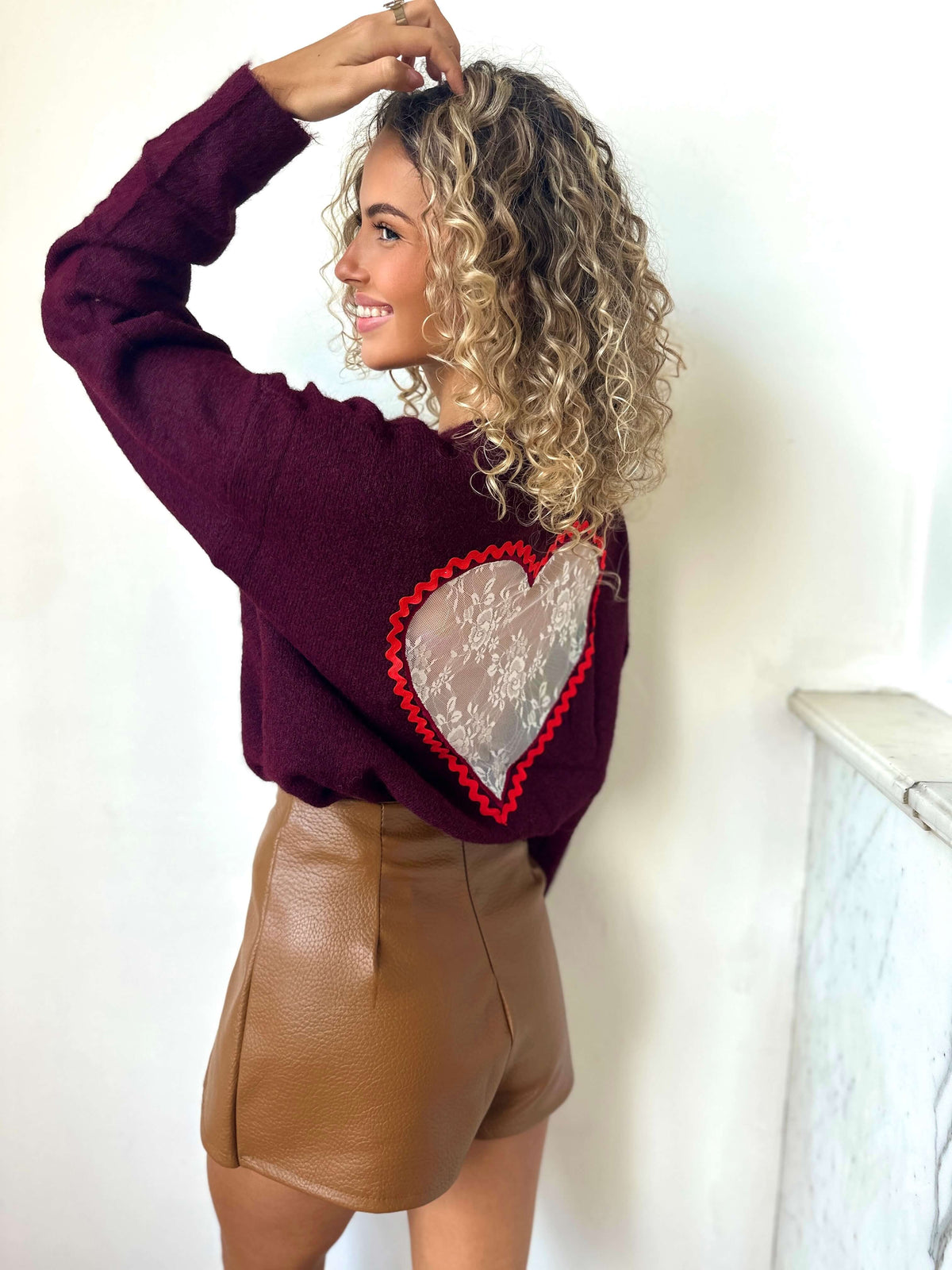 Gilet bordeaux - AMORE