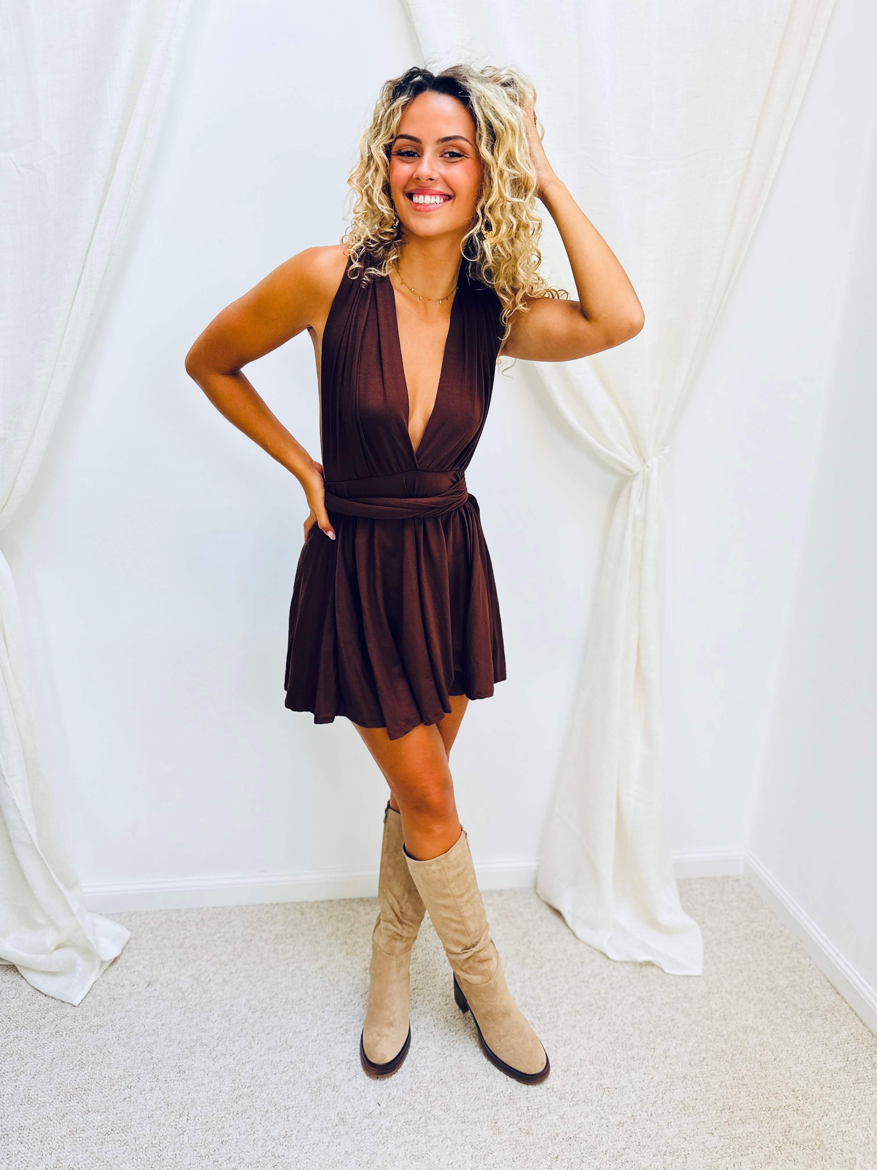 Robe chocolat - EMILIE
