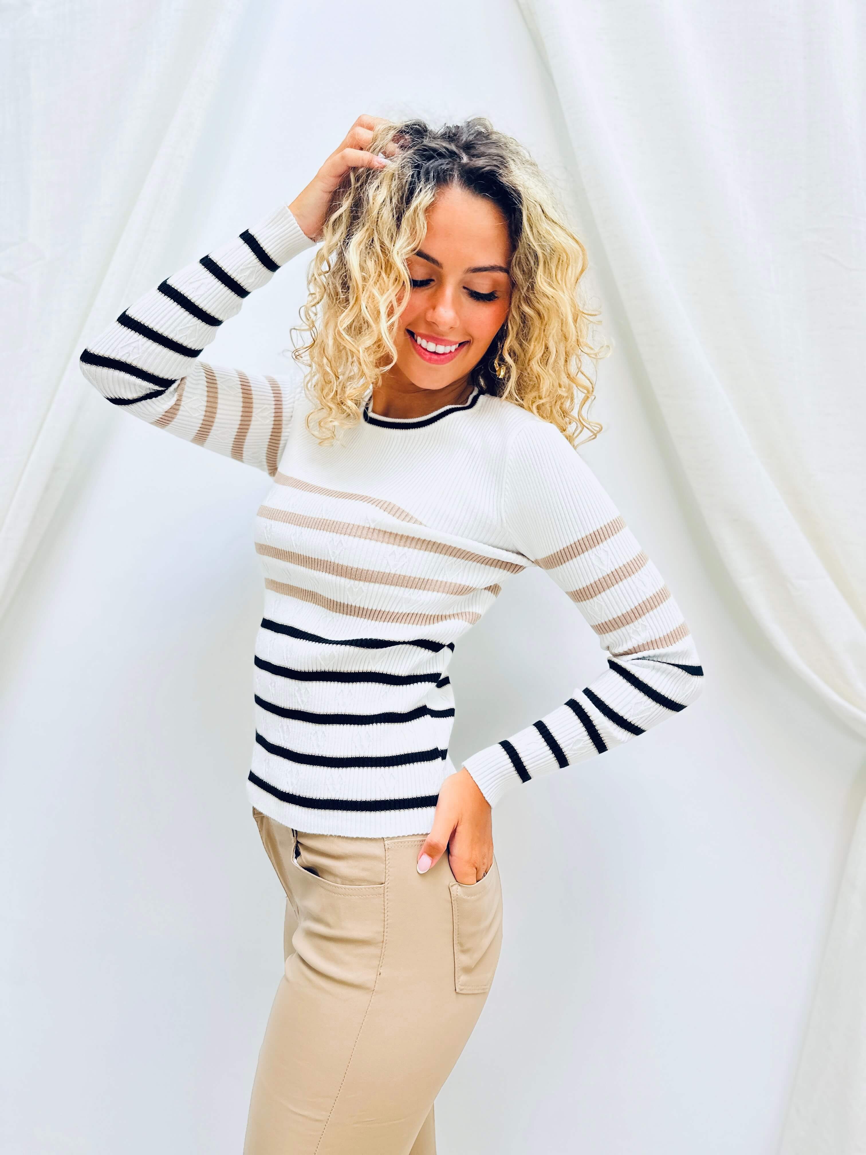 Pull ligné - PAULINE