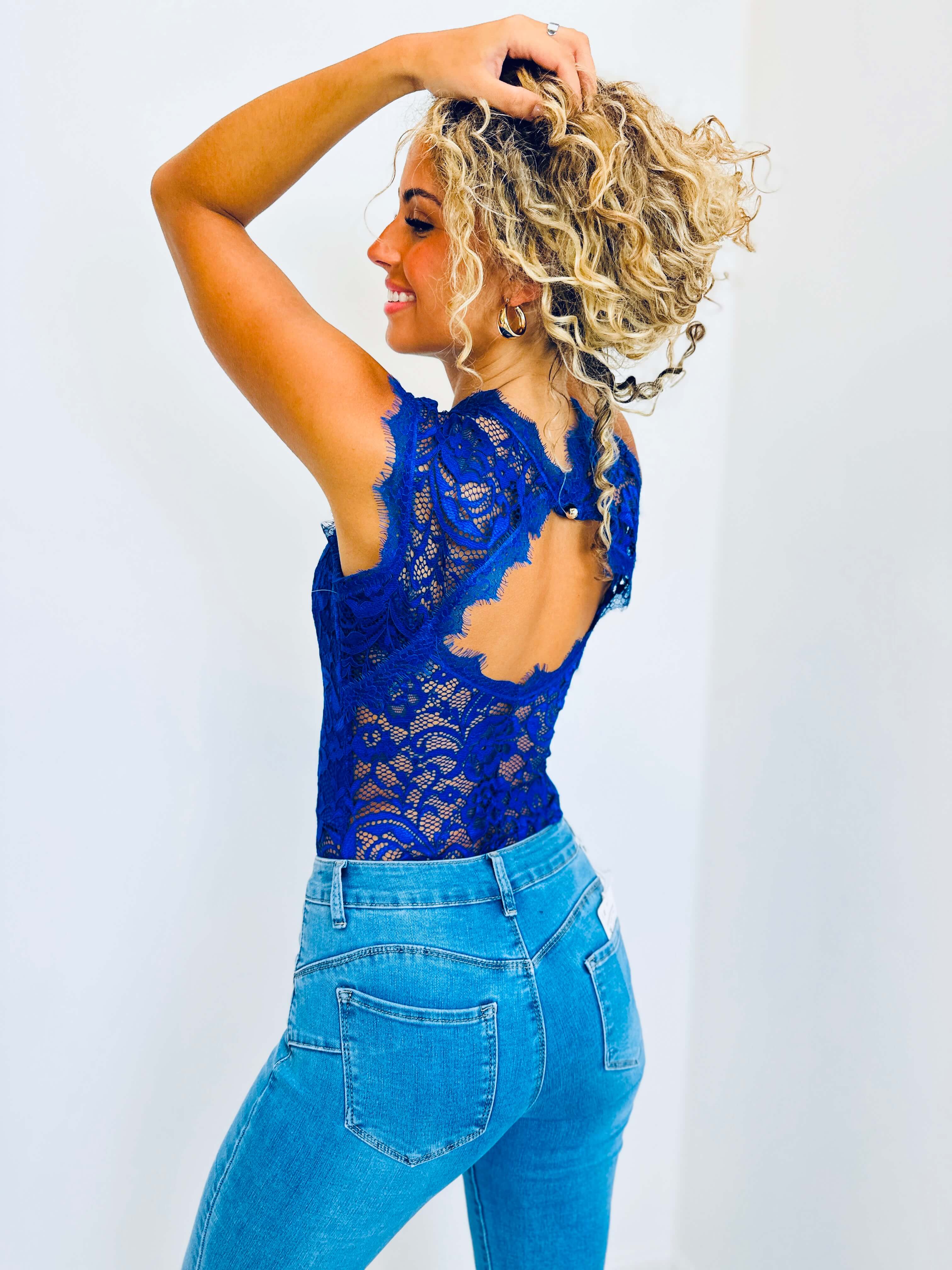 Body bleu royal - VANESSA