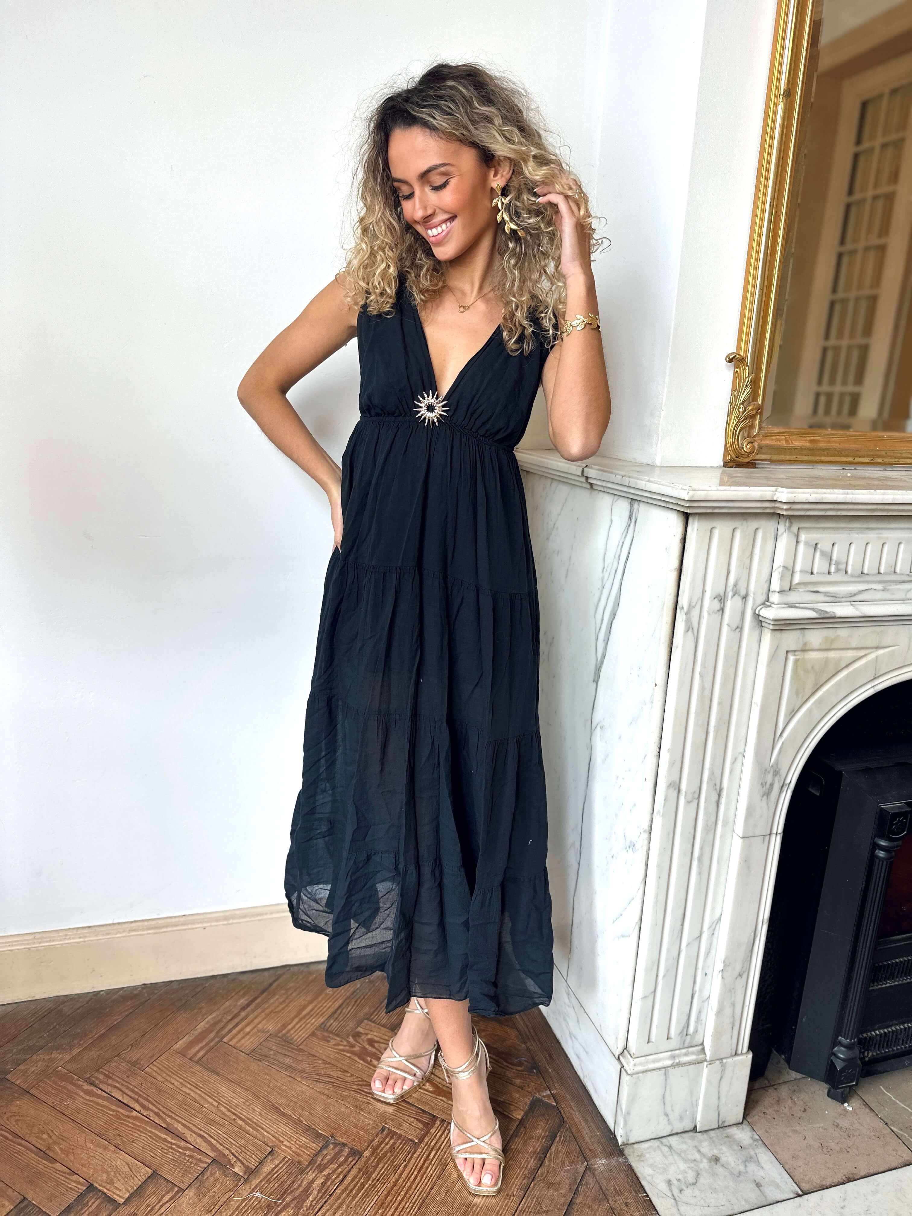 Robe longue noir - BOHEMIA