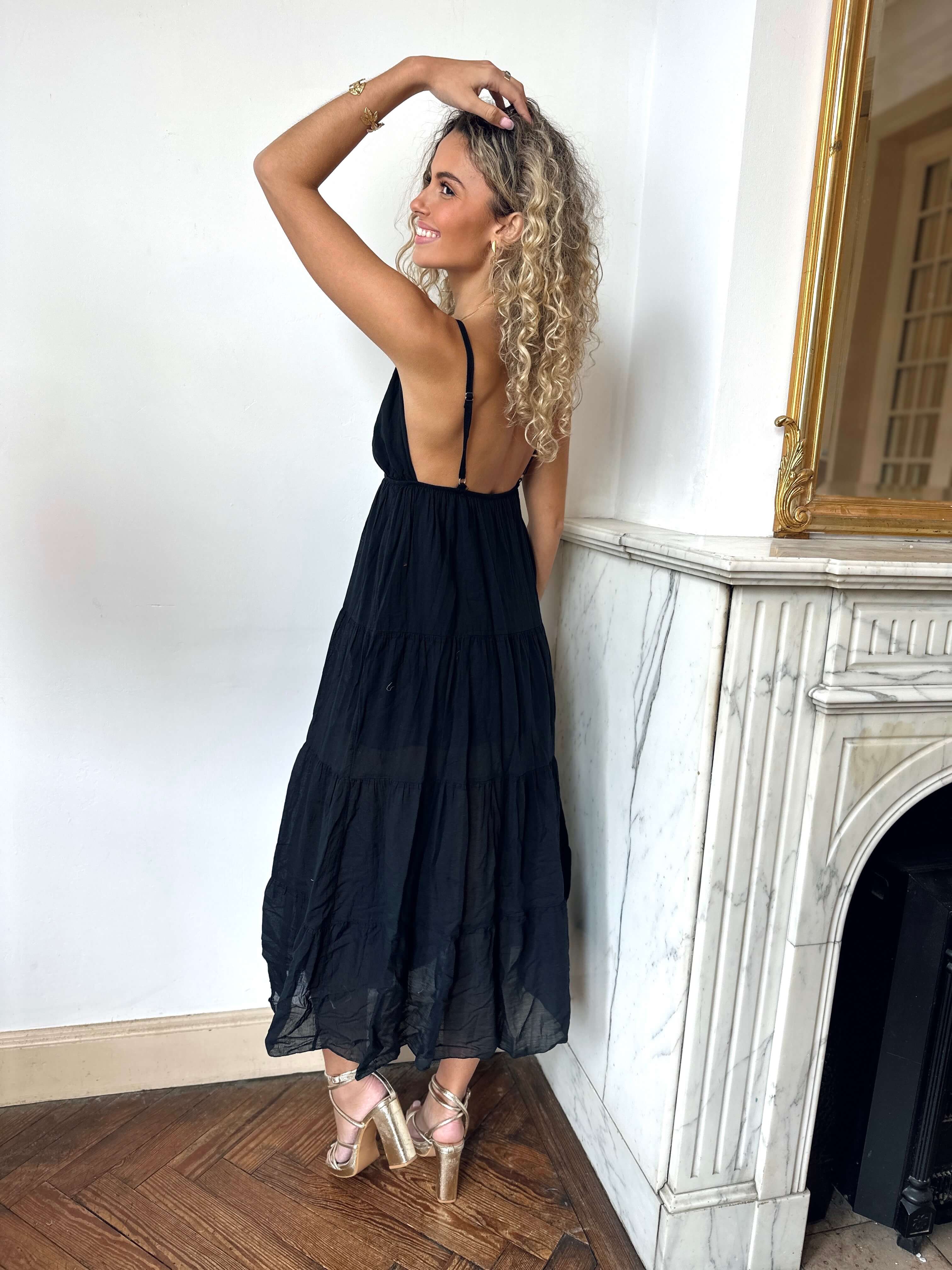 Robe longue noir - BOHEMIA
