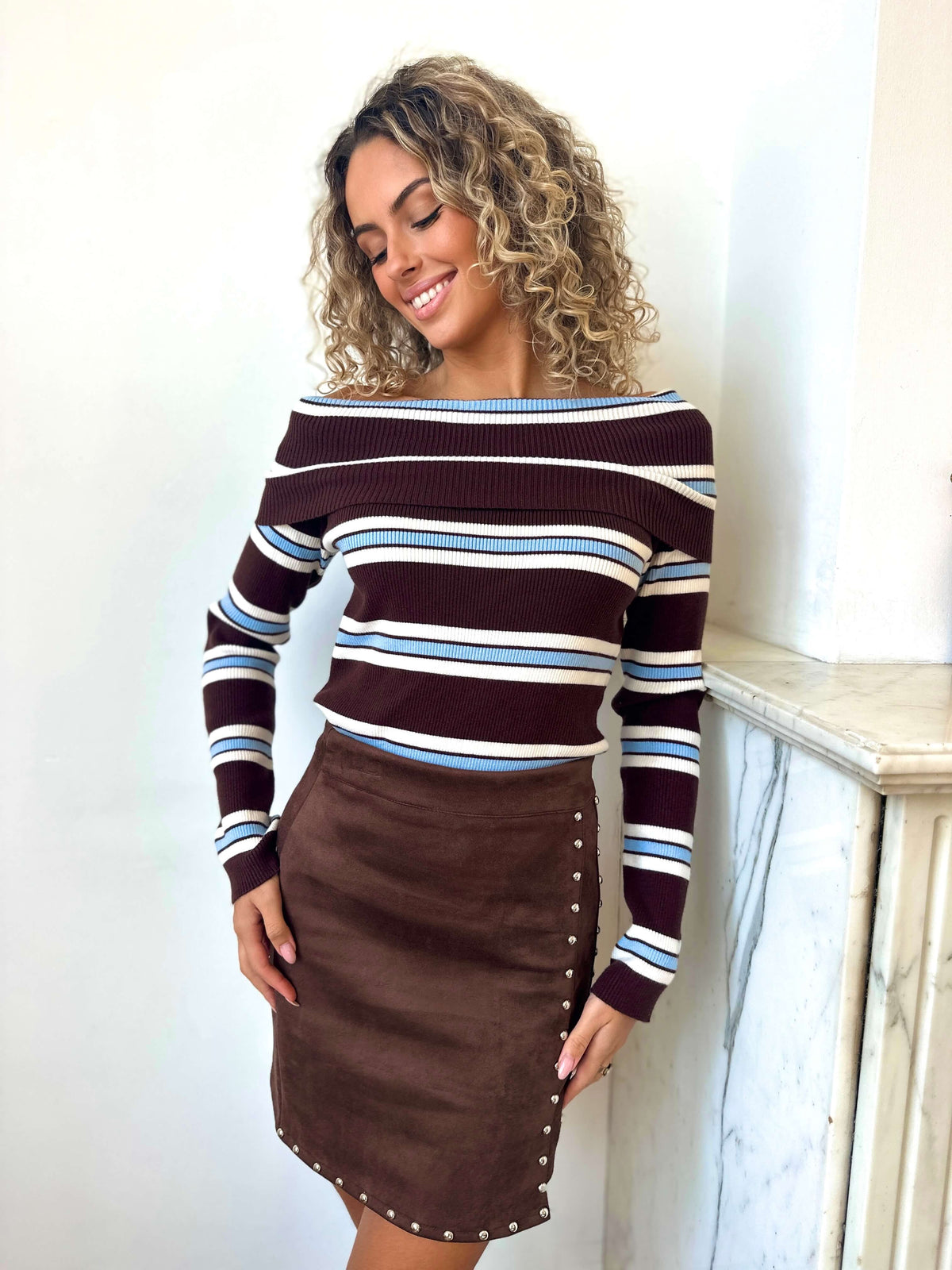 Pull chocolat - CAMILLE