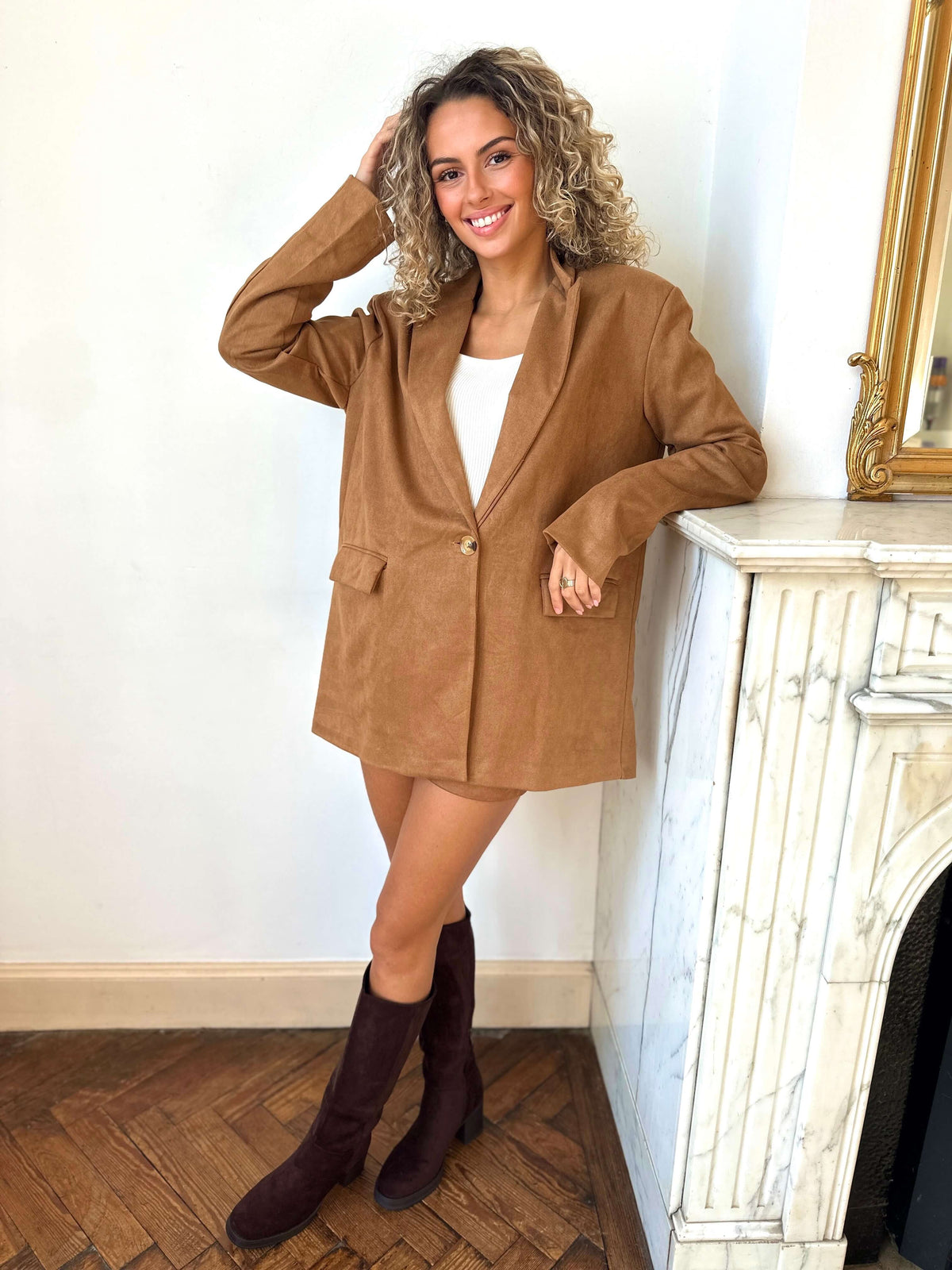 Blazer camel - CAMILLE