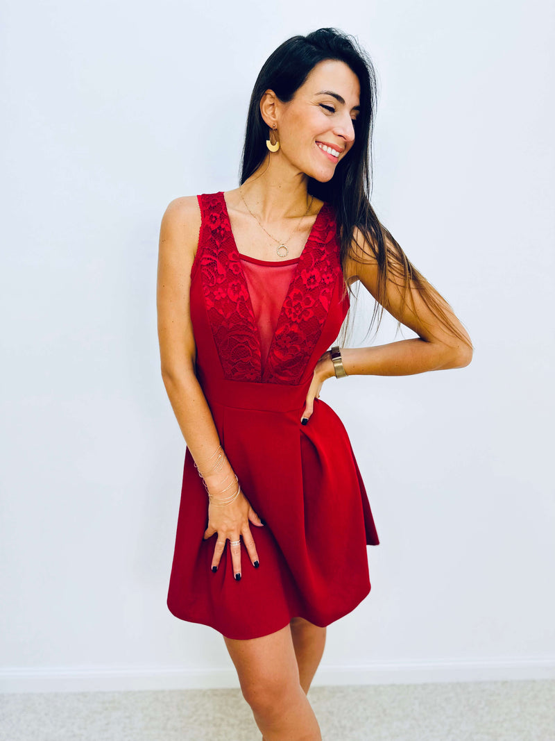 Robe bordeaux - GAELLE