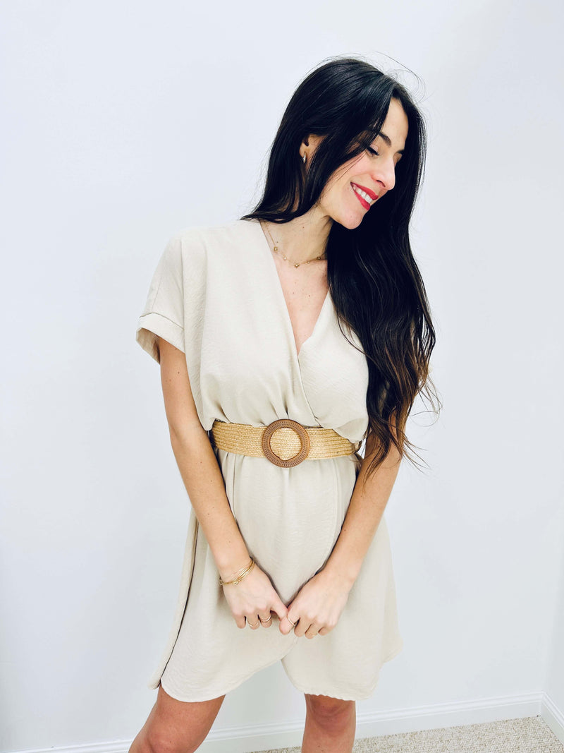 Robe beige - EVIE