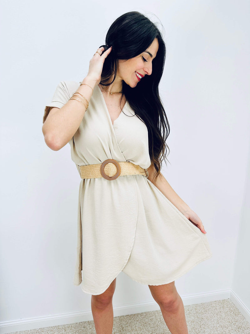 Robe beige - EVIE