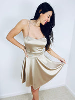 Robe beige - CORALIE