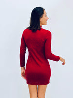 Robe pull bordeaux - ALVINA