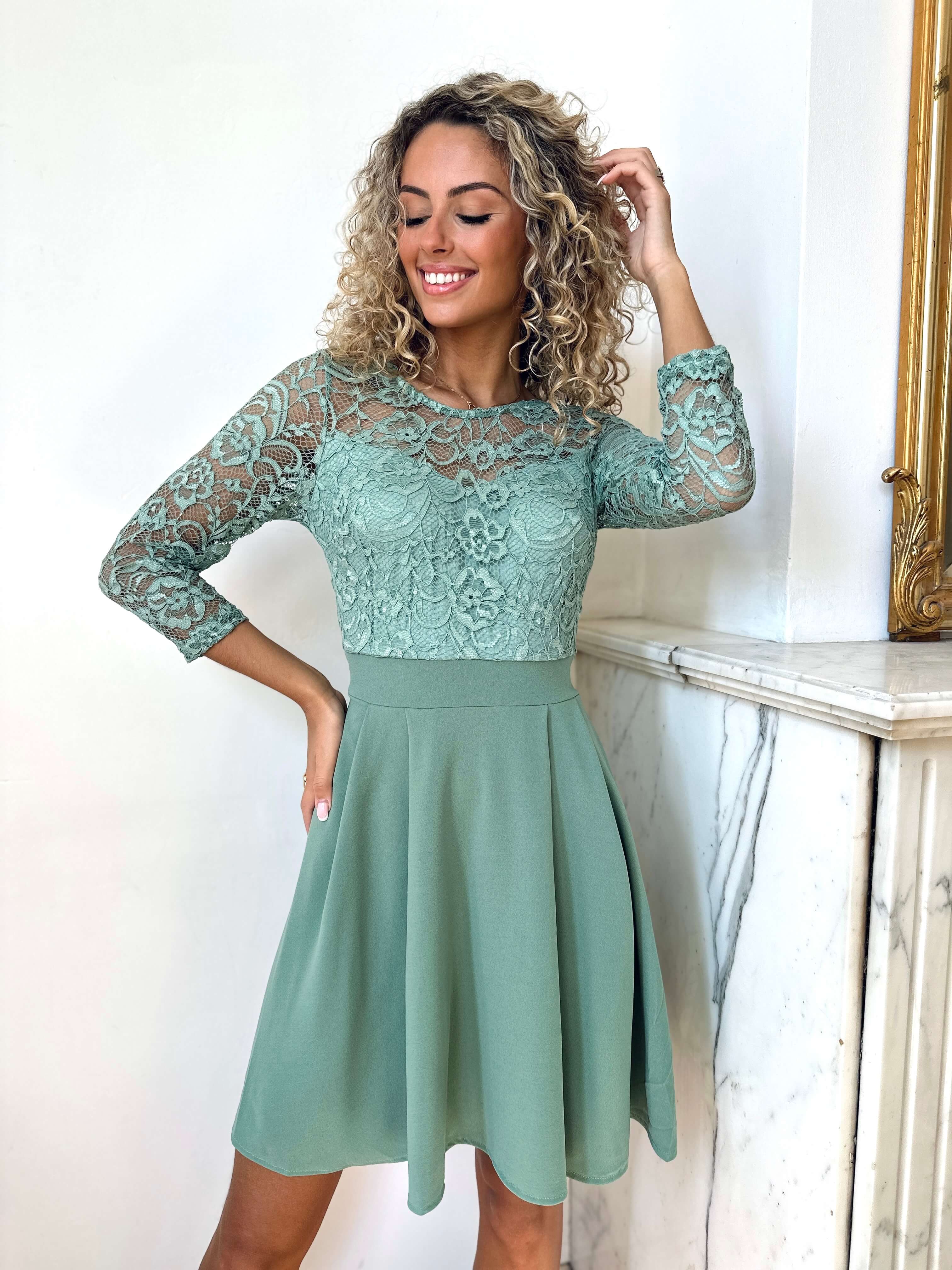 Robe vert sauge - ESTER