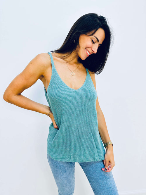 Top turquoise - CHARLOTTE