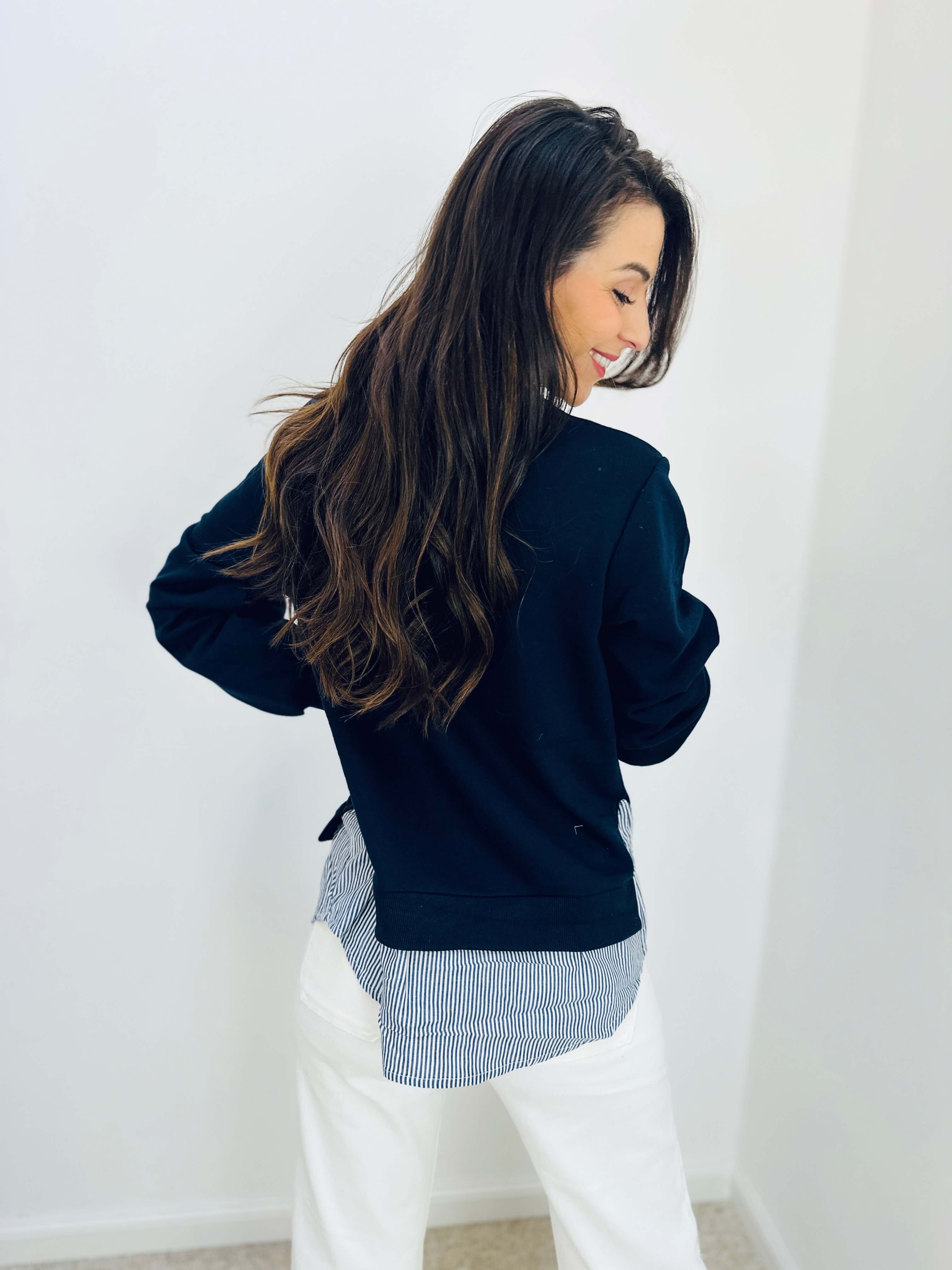 Pull bleu - BONJOUR MON AMOUR