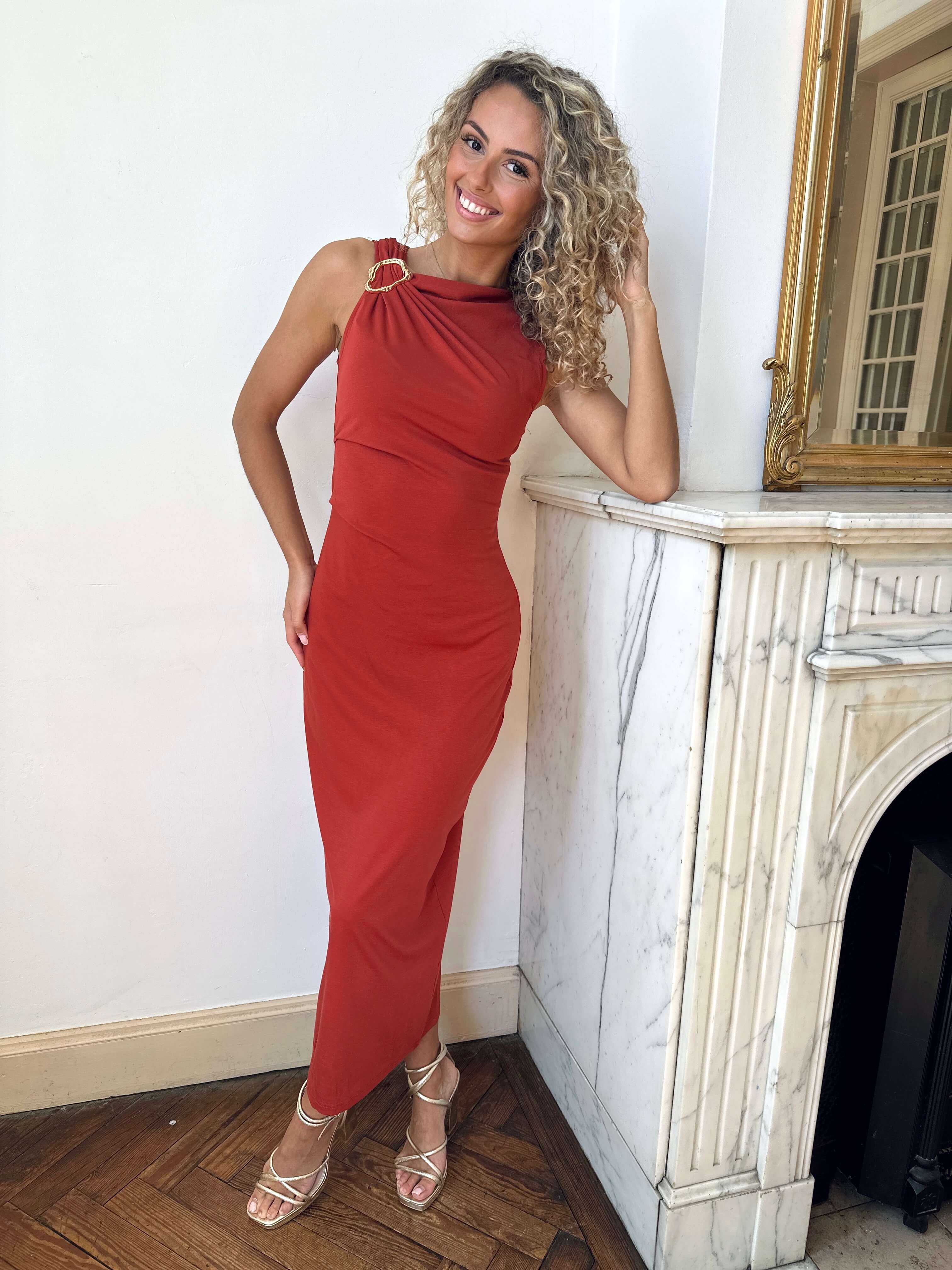 Robe terracotta - ANGELE