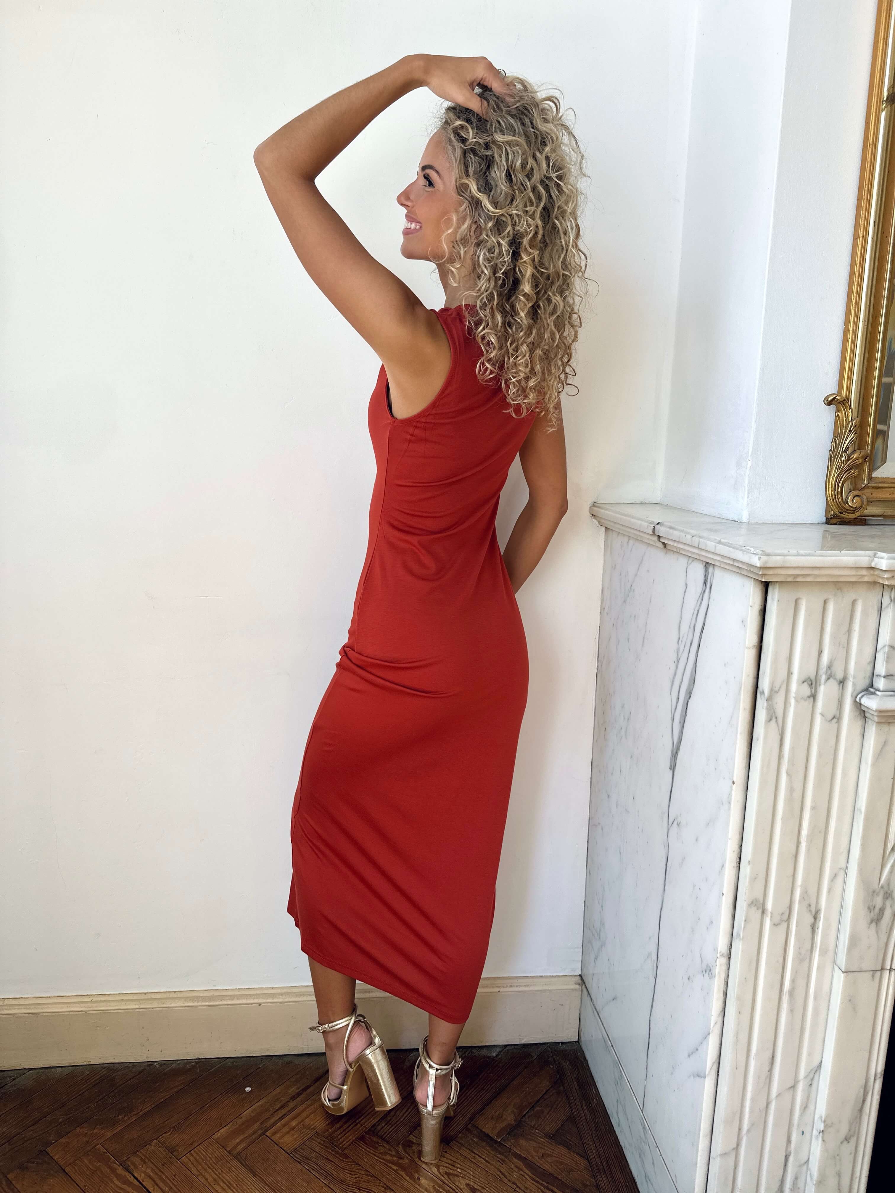 Robe terracotta - ANGELE