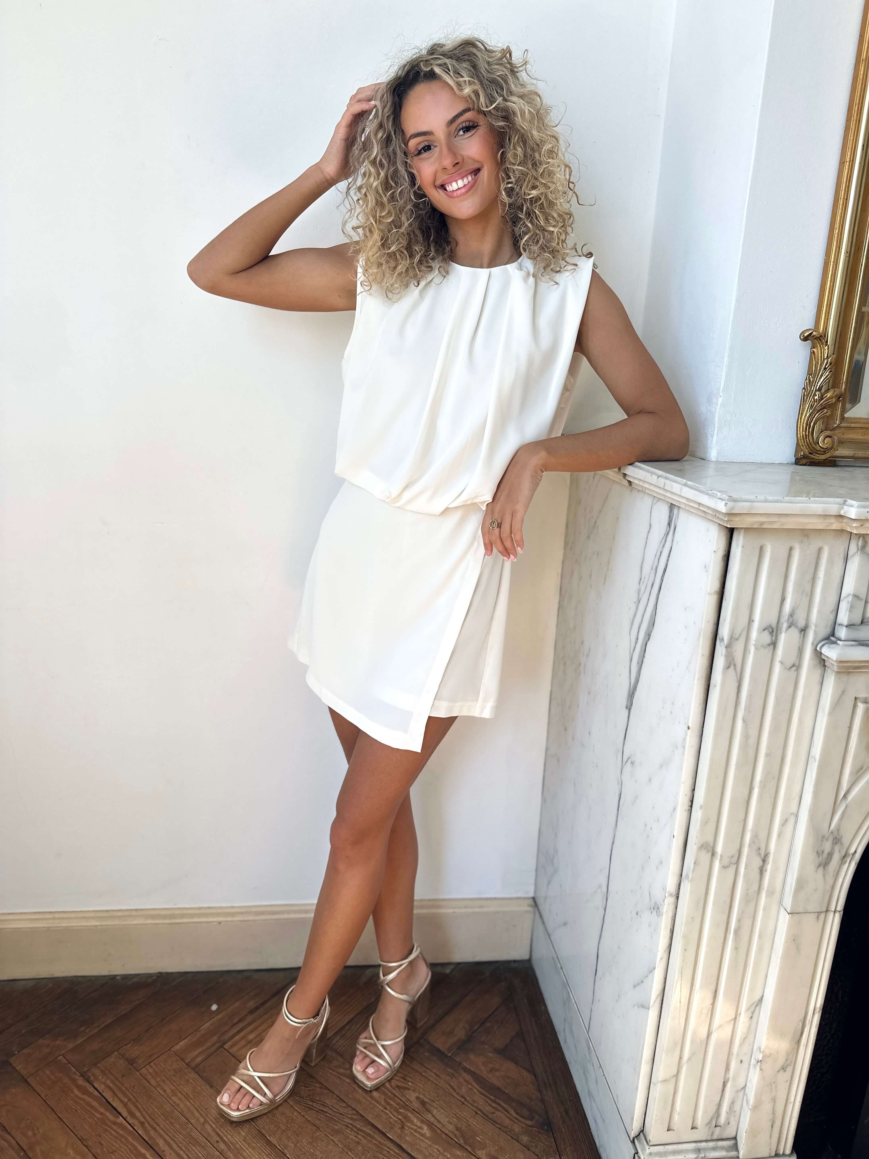 Combishort blanche - ANNA
