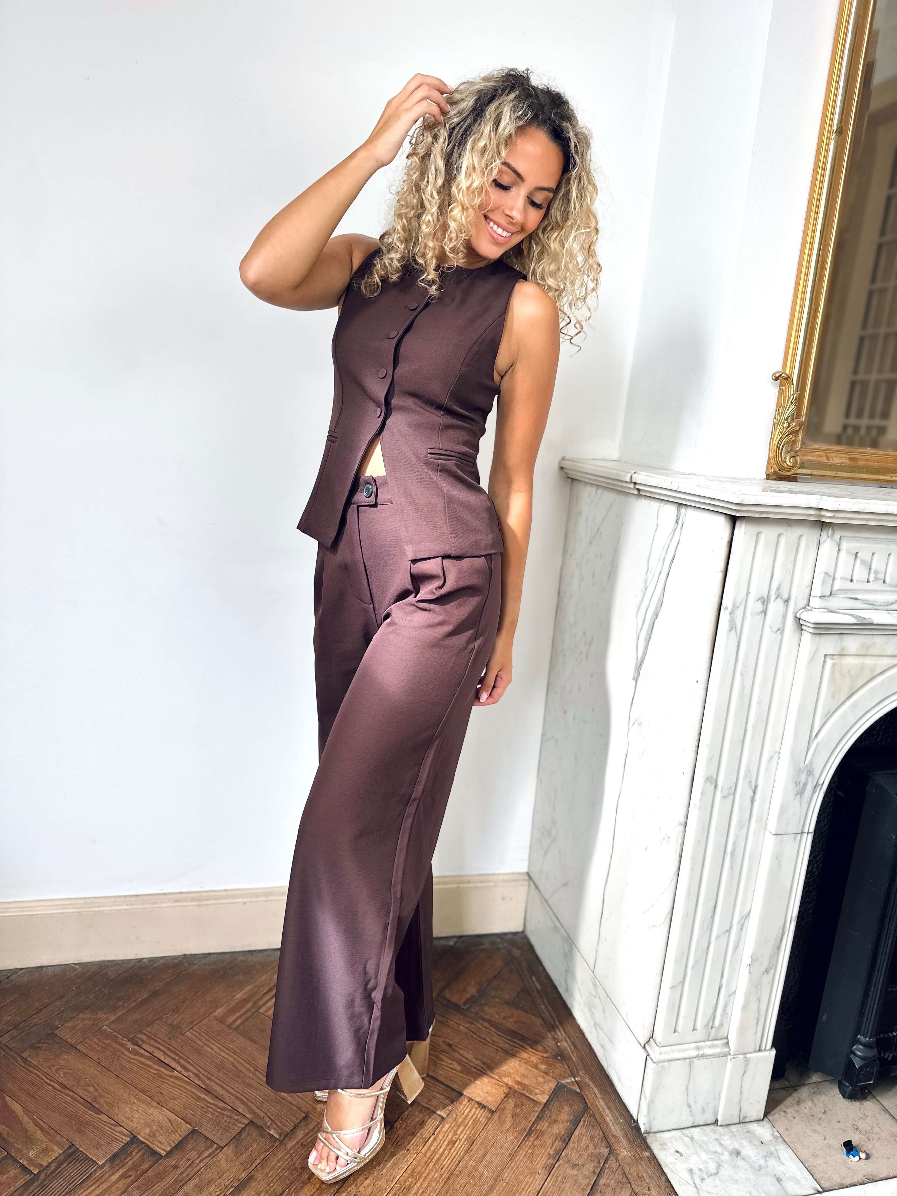 Pantalon chocolat - GWEN
