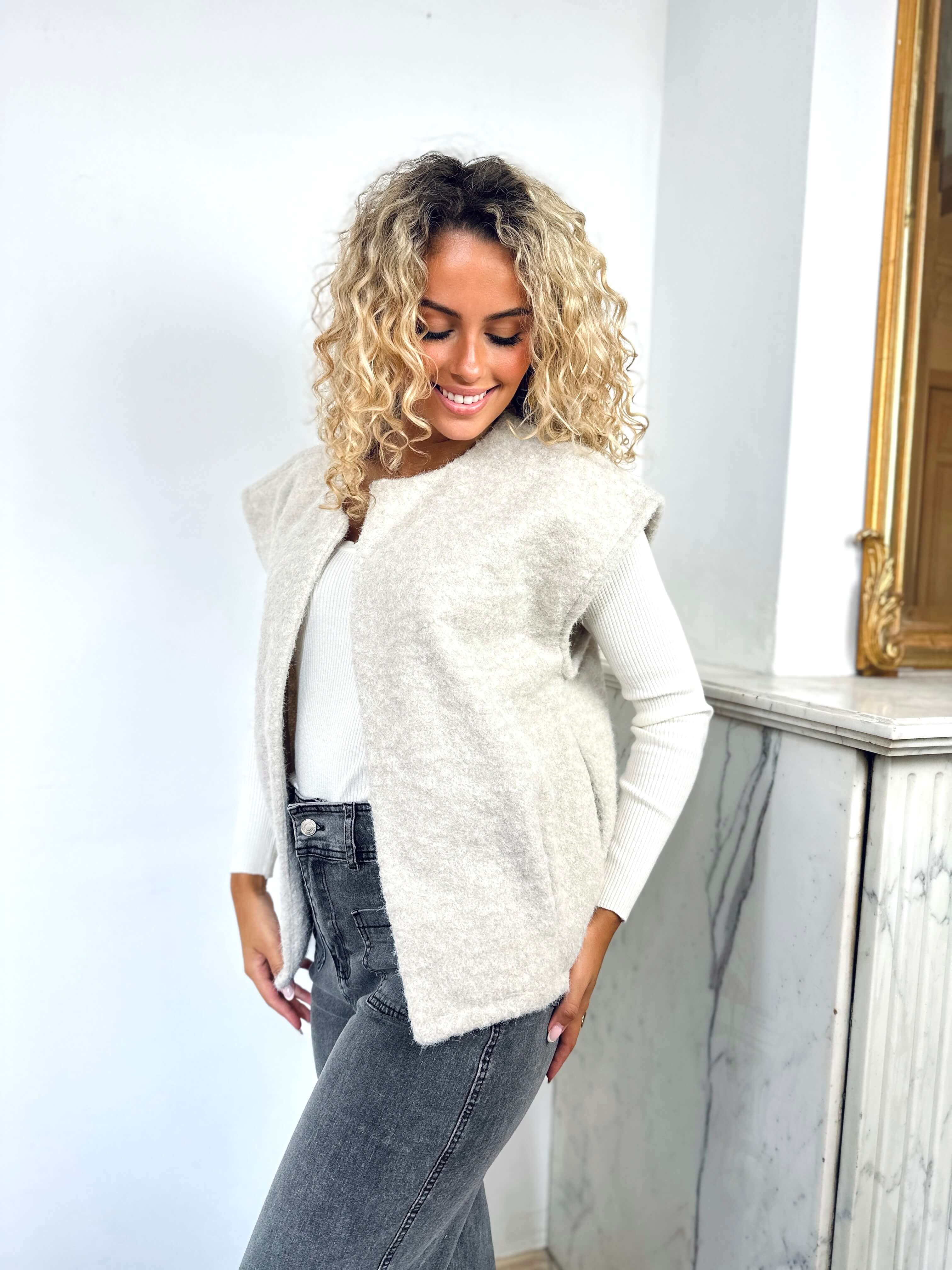 Gilet ecru - PAOLA