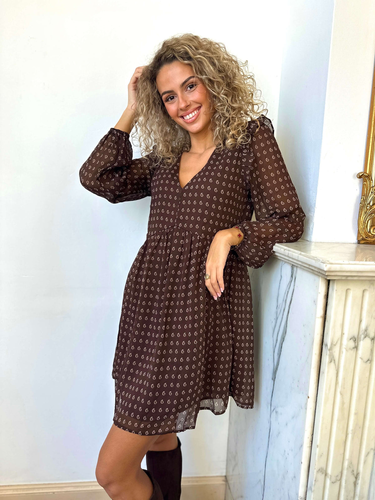 Robe chocolat - CELESTE